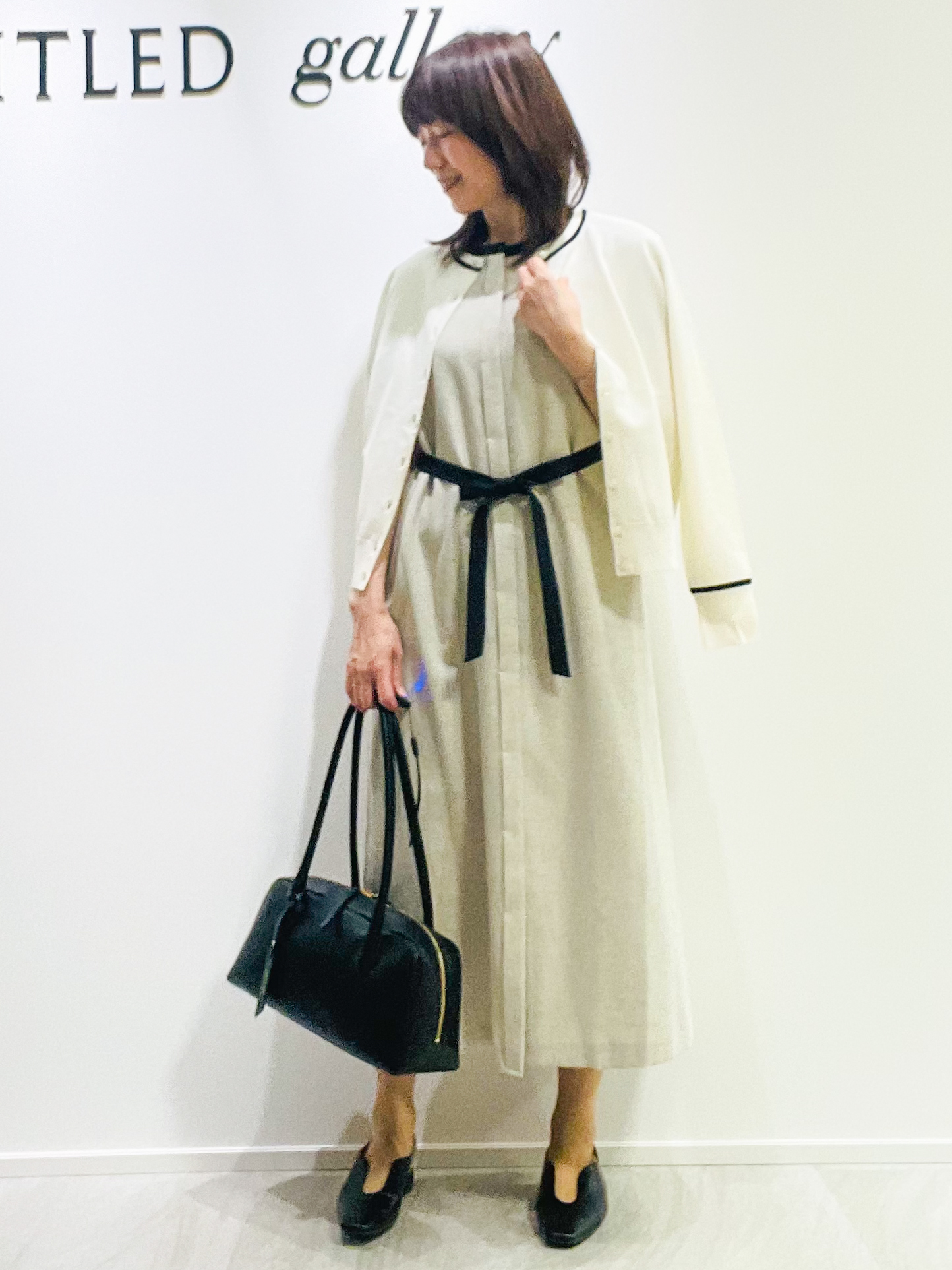 めいさんの「UNTITLED｜【アンサンブル可能/秋羽織り】コンパクトニットカーディガン」を使ったコーディネート