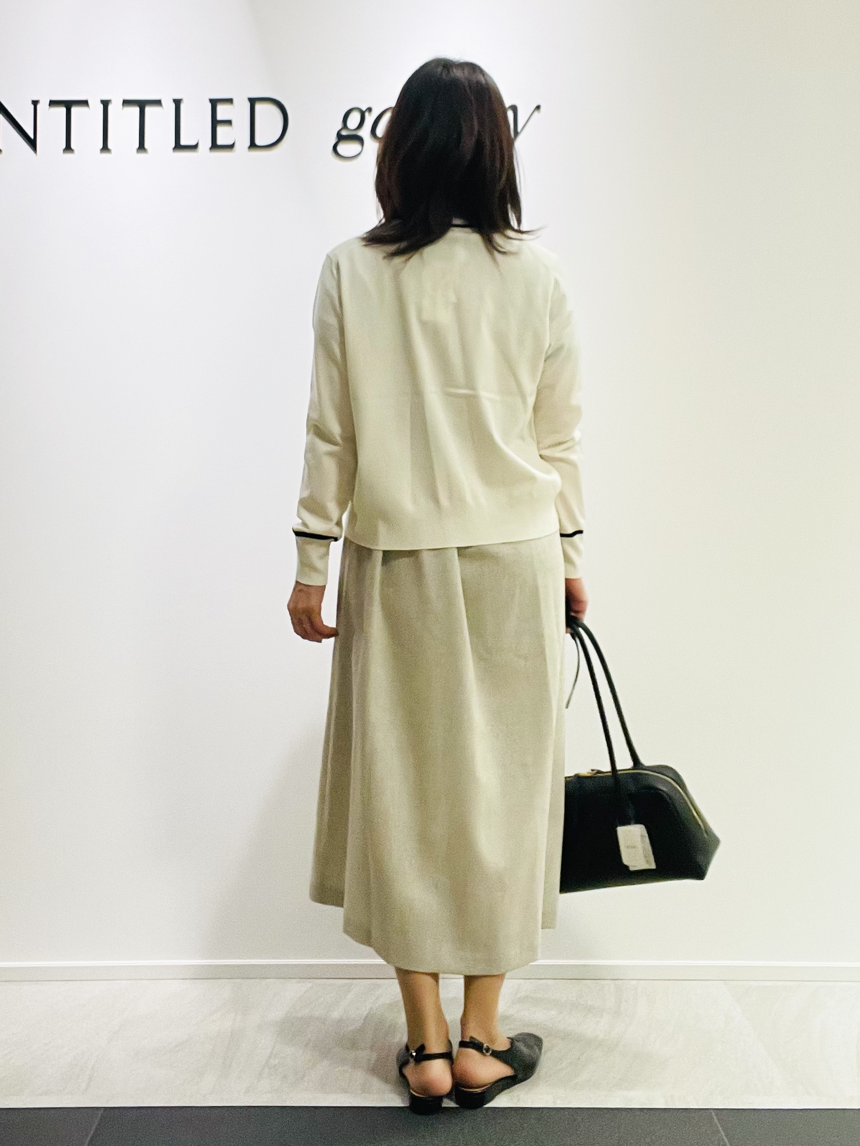 めいさんの「UNTITLED｜【アンサンブル可能/秋羽織り】コンパクトニットカーディガン」を使ったコーディネート