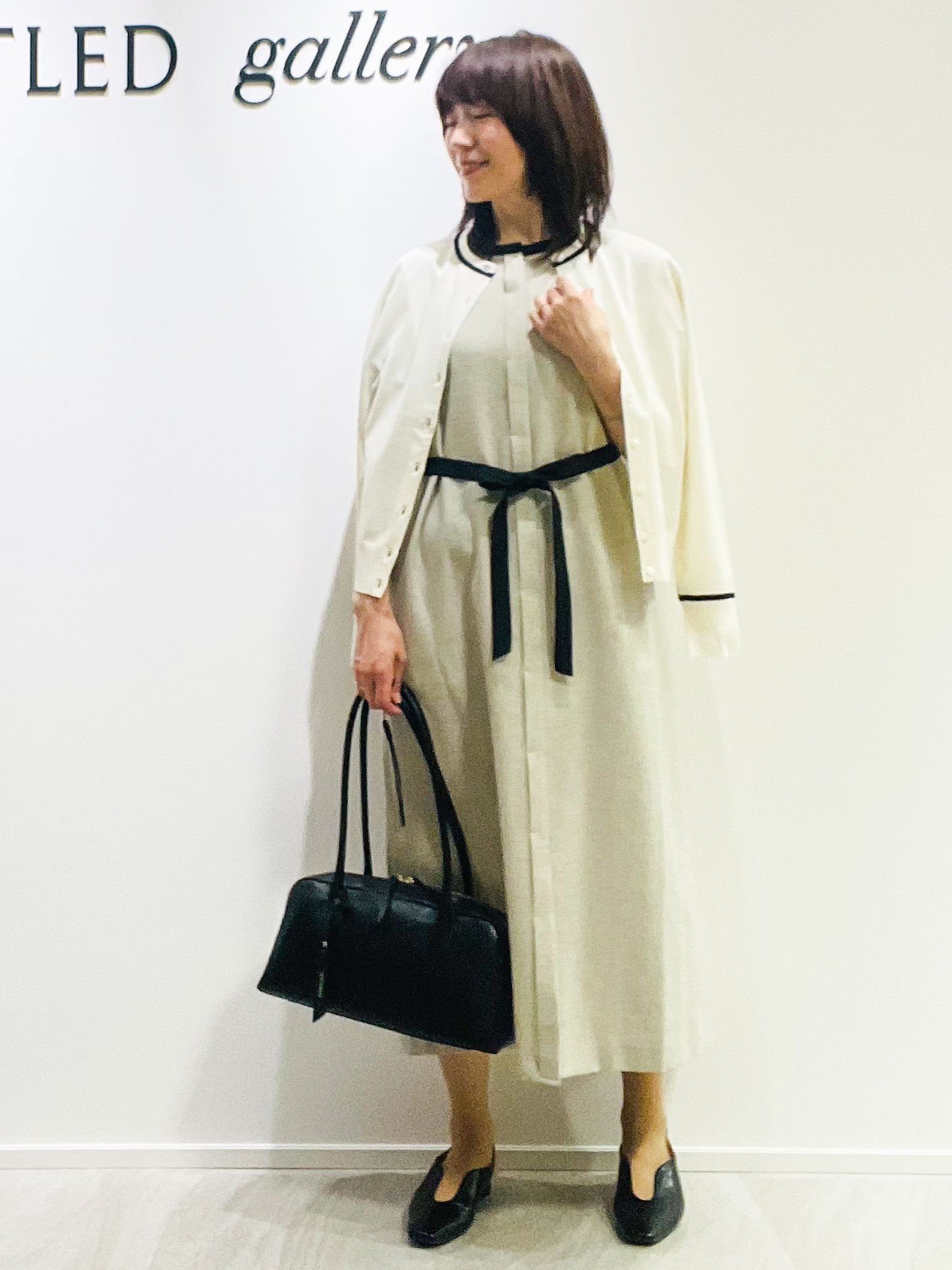めいさんの「UNTITLED｜【アンサンブル可能/秋羽織り】コンパクトニットカーディガン」を使ったコーディネート