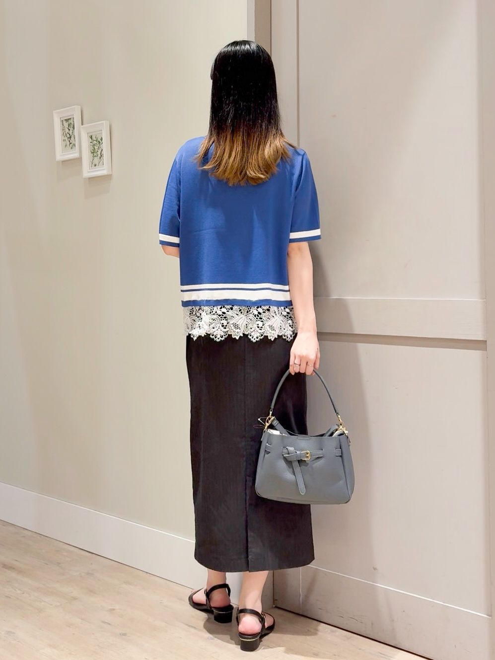 Mayuさんの「grove｜【シリーズ累計36万枚／UVカット・洗濯機OK】やわらかドライタッチレースドッキングニット」を使ったコーディネート