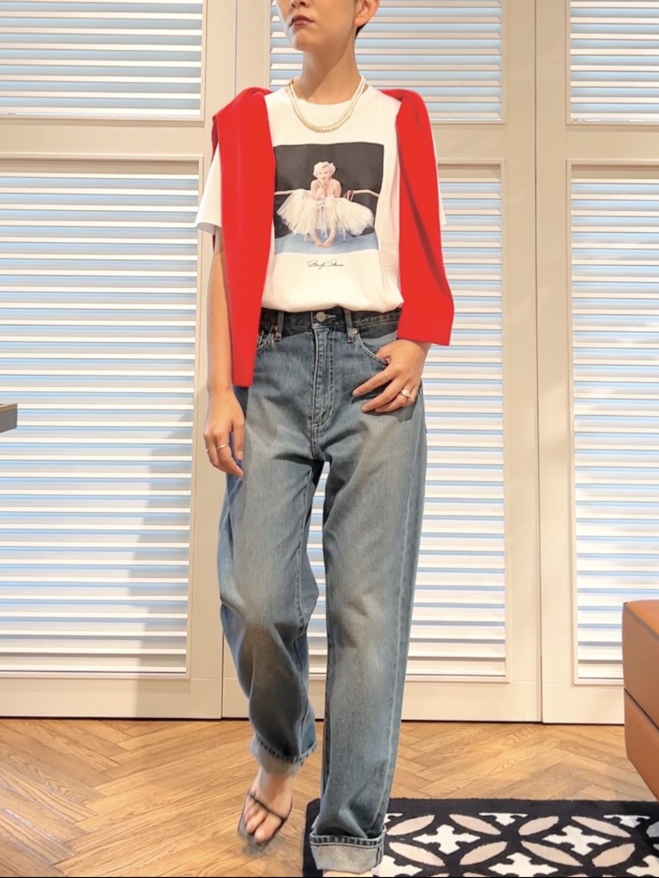 OCHIAIさんの「DRESSTERIOR｜【別注】マリリンモンロー/アートフォトT」を使ったコーディネート