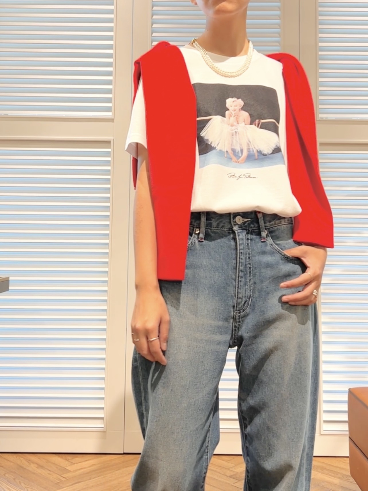 OCHIAIさんの「DRESSTERIOR｜【別注】マリリンモンロー/アートフォトT」を使ったコーディネート