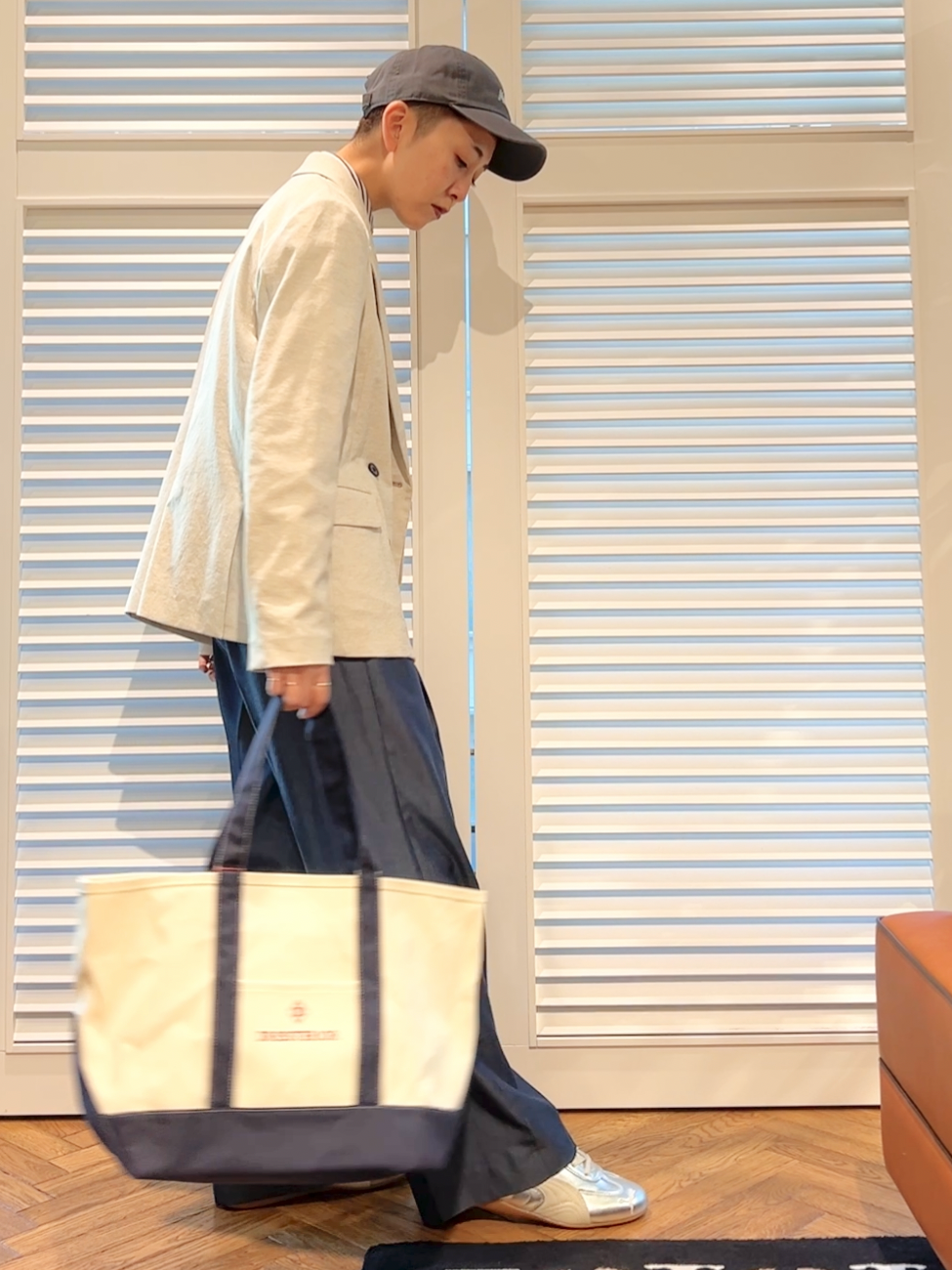 OCHIAIさんの「DRESSTERIOR｜【otonaMUSE5月号掲載/セットアップ可】テンセルデニムワイドパンツ」を使ったコーディネート