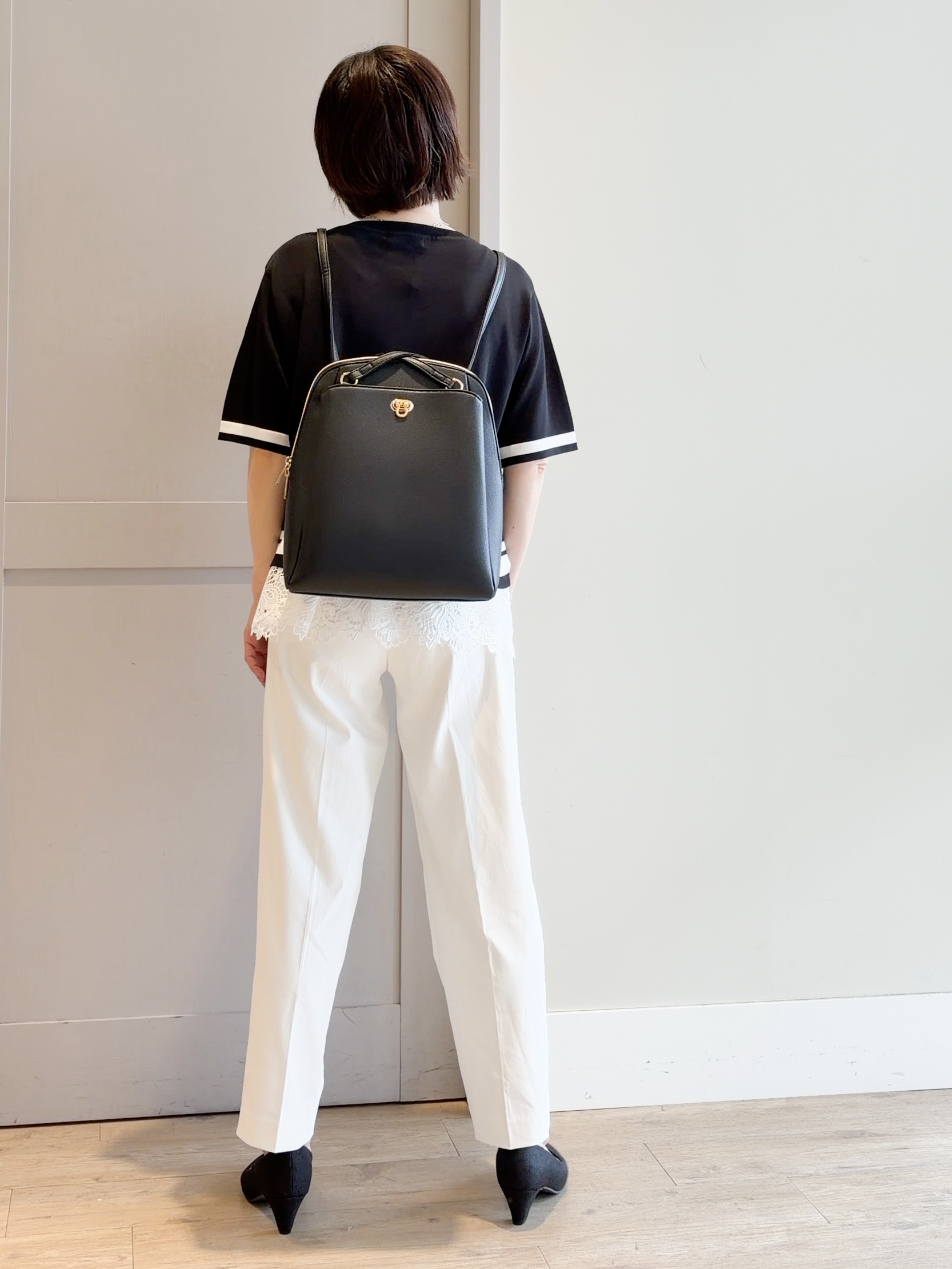 yamakoさんの「grove｜【シリーズ累計36万枚／UVカット・洗濯機OK】やわらかドライタッチレースドッキングニット」を使ったコーディネート