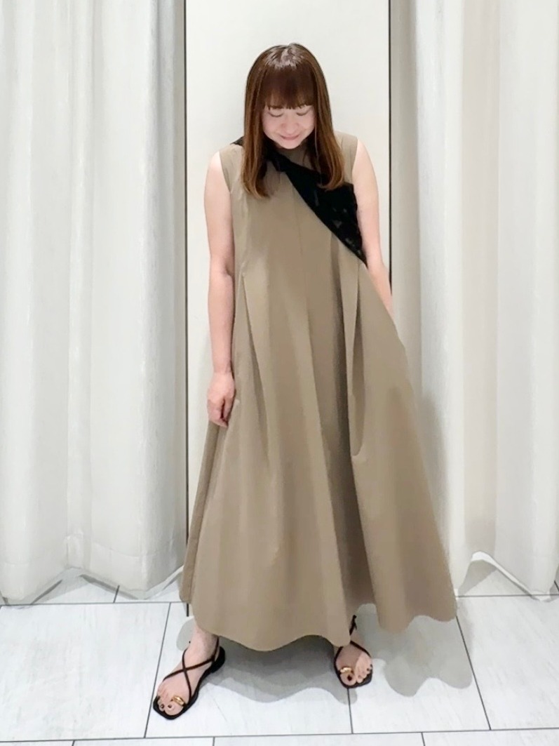 ʏᴜᴋɪᴋᴏさんの「UNTITLED｜【残暑も快適/接触冷感/UVカット/吸水速乾】Aラインロングワンピース」を使ったコーディネート