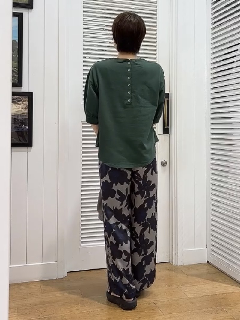 Hamaさんの「Dessin｜【高レビュー/洗える/XS-L】バックヘンリーミニ裏毛 5分袖」を使ったコーディネート