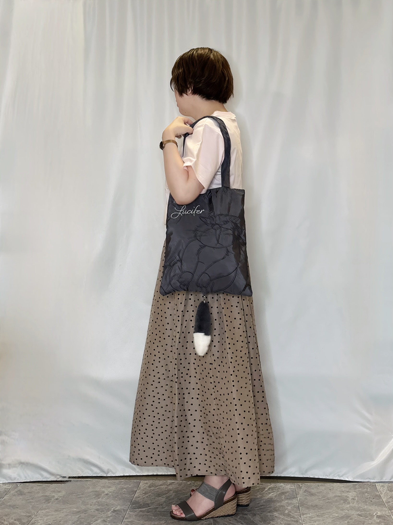 たみさんの「SHOO･LA･RUE｜【洗濯機可/S-LL】夏に快適サラサラ感 大人のプリントTシャツ」を使ったコーディネート