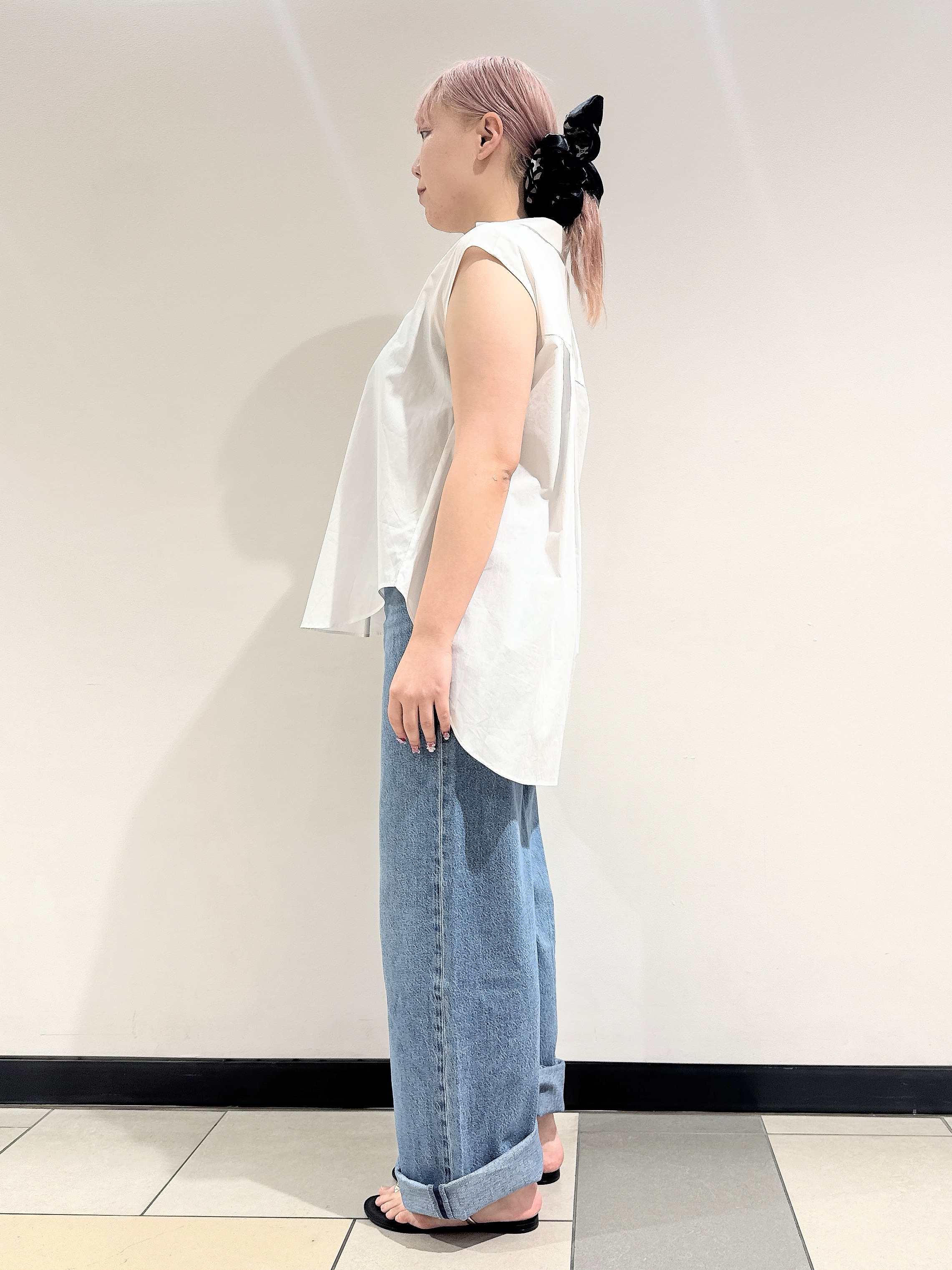 なかもとあきさんの「DRESSTERIOR｜フレンチスリーブ スキッパーブラウス」を使ったコーディネート