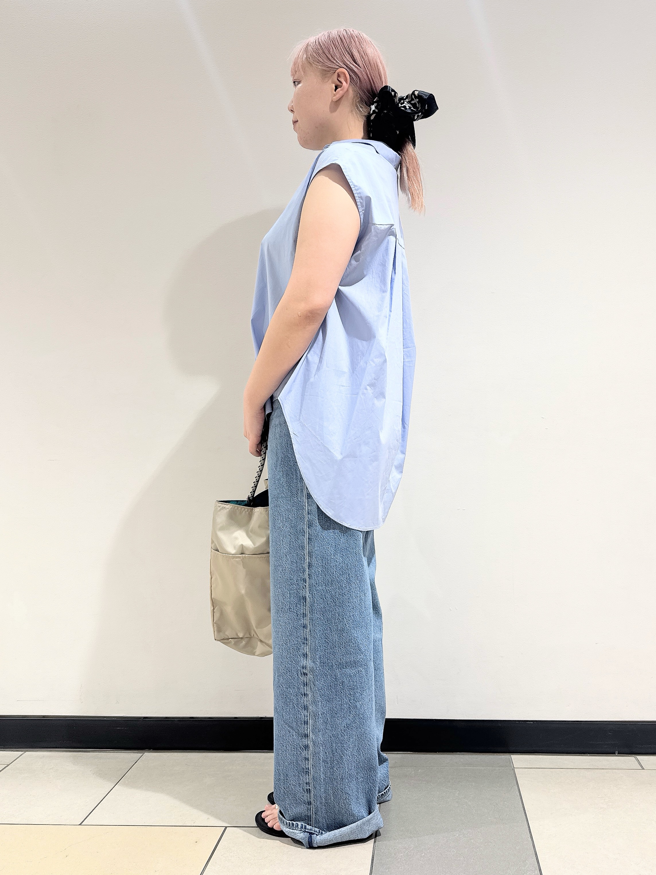 なかもとあきさんの「DRESSTERIOR｜フレンチスリーブ スキッパーブラウス」を使ったコーディネート