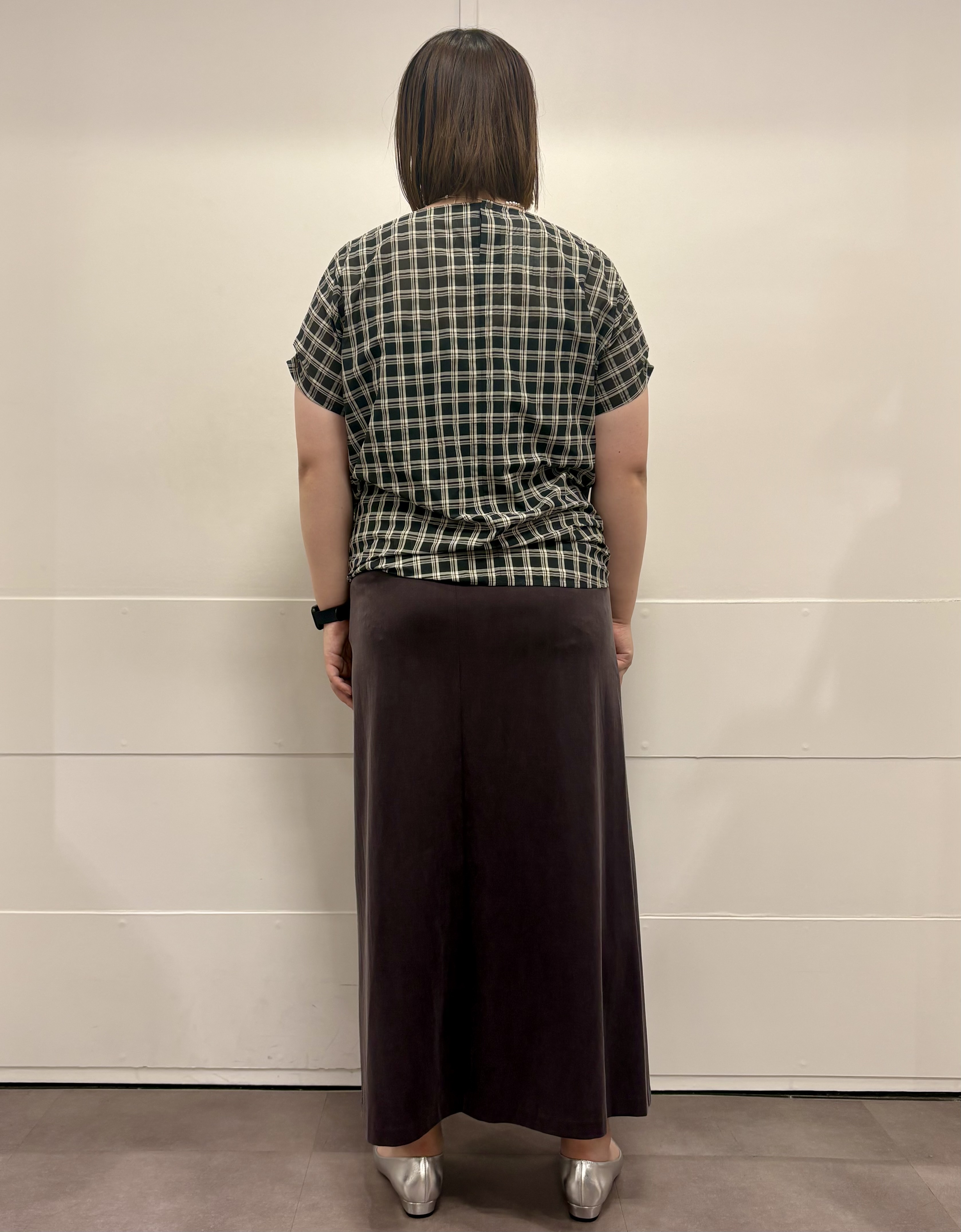 MIさんの「UNTITLED｜【秋めきリラクシー/セットアップ可】ヴィンテージライク ロングスカート」を使ったコーディネート