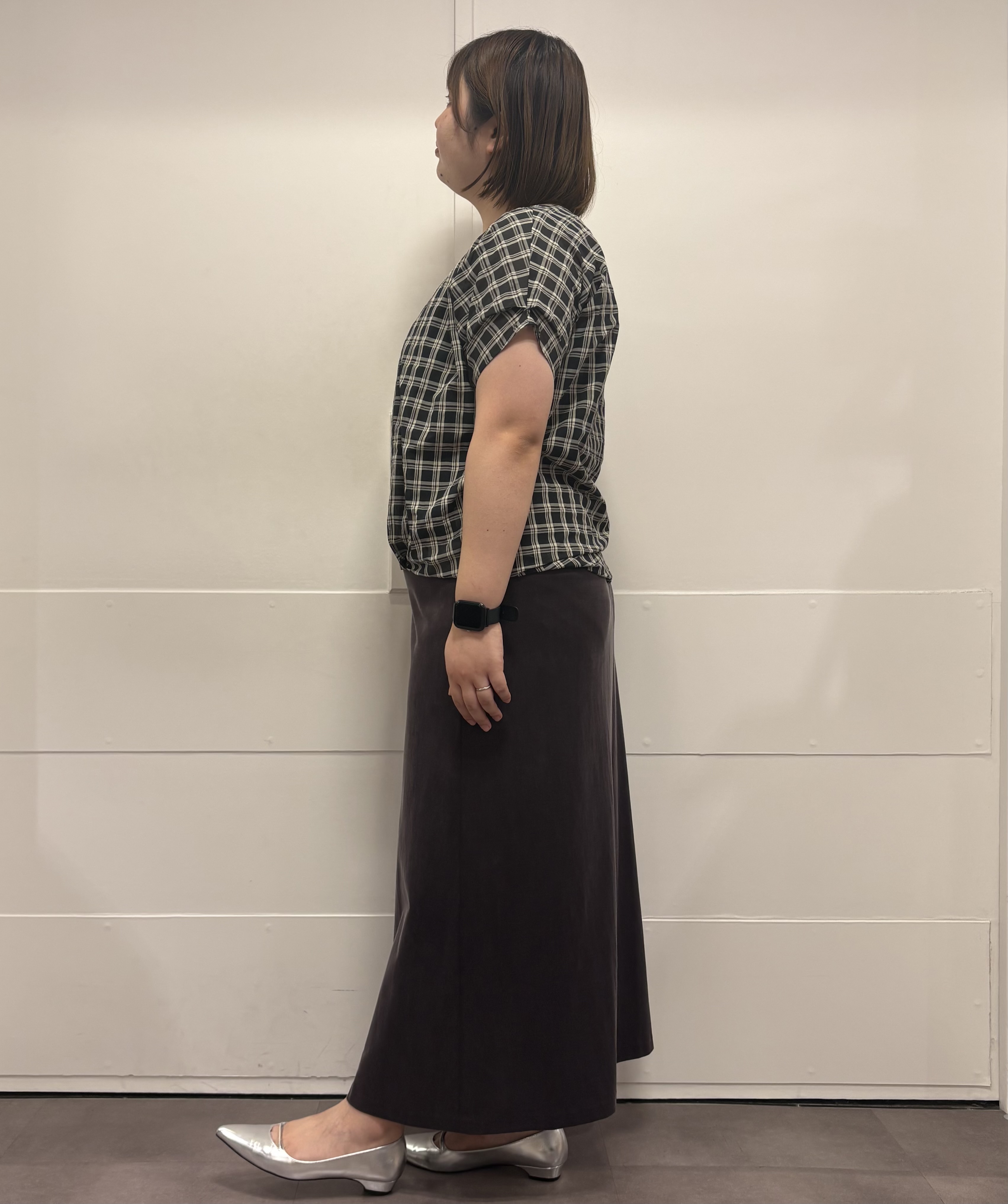 MIさんの「UNTITLED｜【秋めきリラクシー/セットアップ可】ヴィンテージライク ロングスカート」を使ったコーディネート