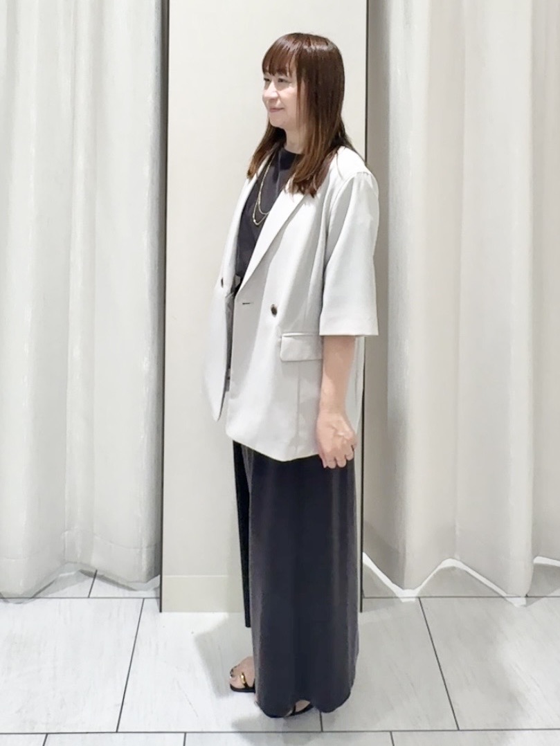 ʏᴜᴋɪᴋᴏさんの「UNTITLED｜【きれいめTシャツ/セットアップ可】ヴィンテージライクプルオーバー」を使ったコーディネート