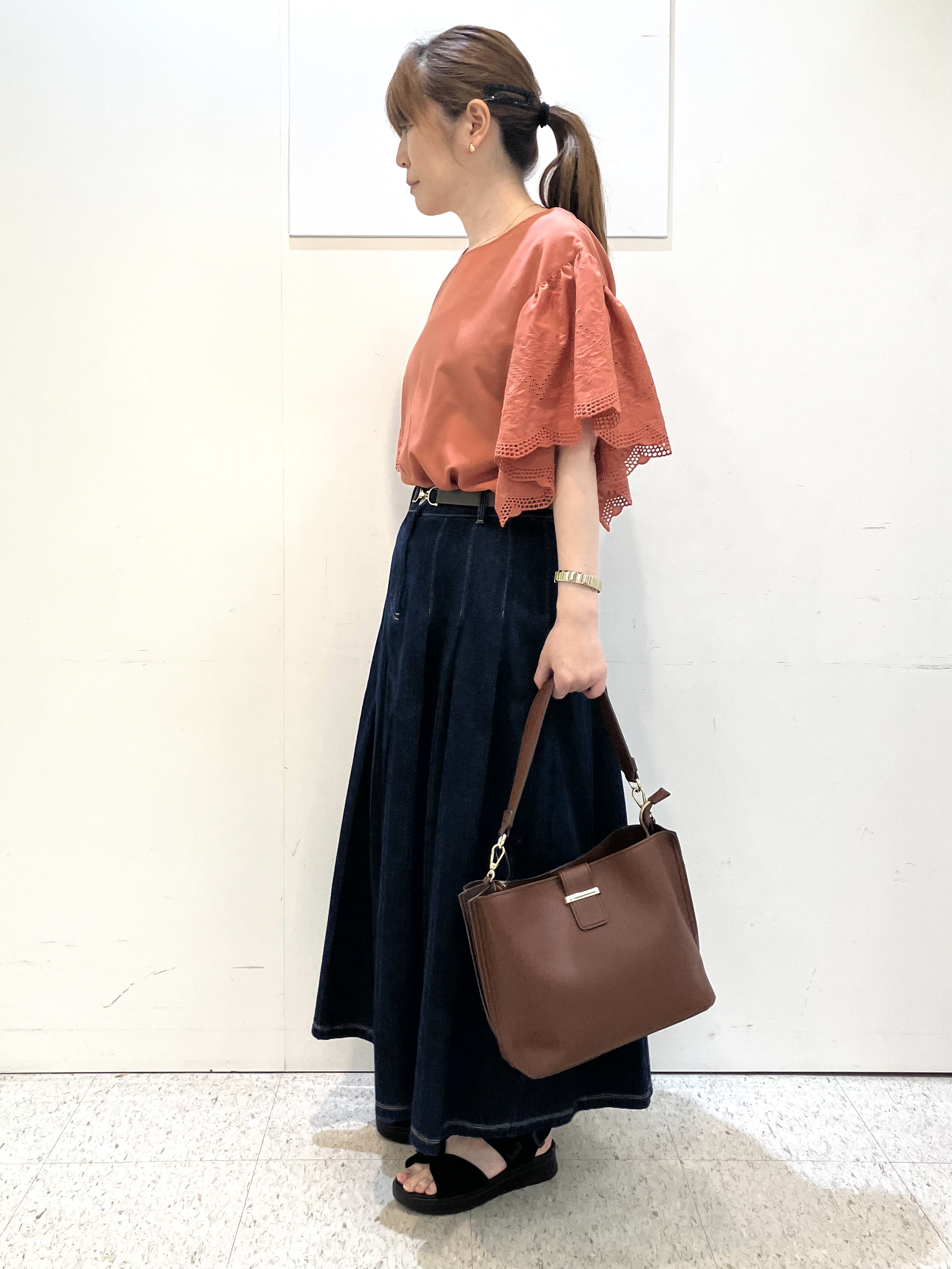 kozuさんの「Reflect｜【通勤◎】スカラップレーススリーブ ブラウス」を使ったコーディネート