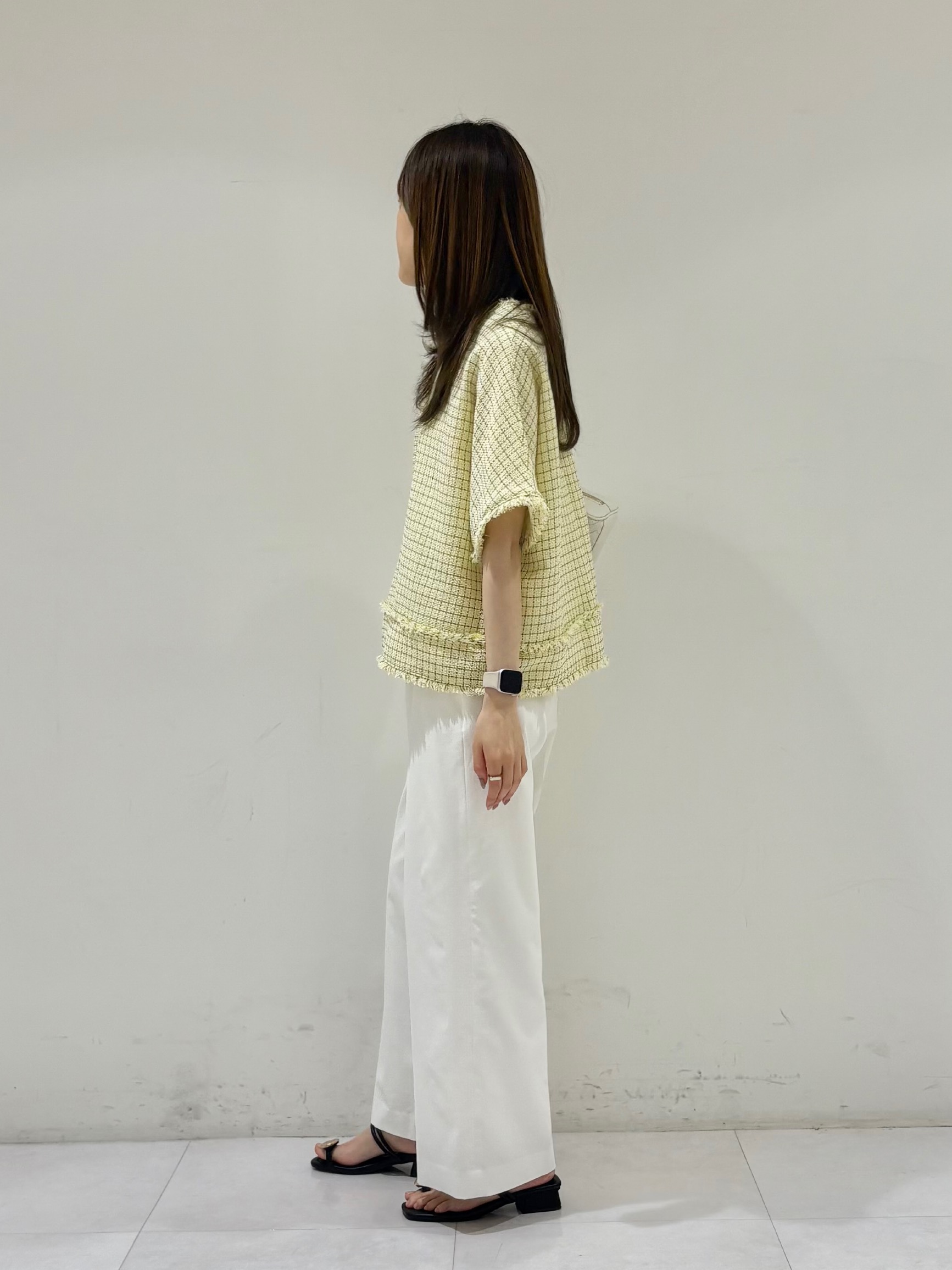 kyokaさんの「UNTITLED｜◆ファンシーツイードブラウス」を使ったコーディネート