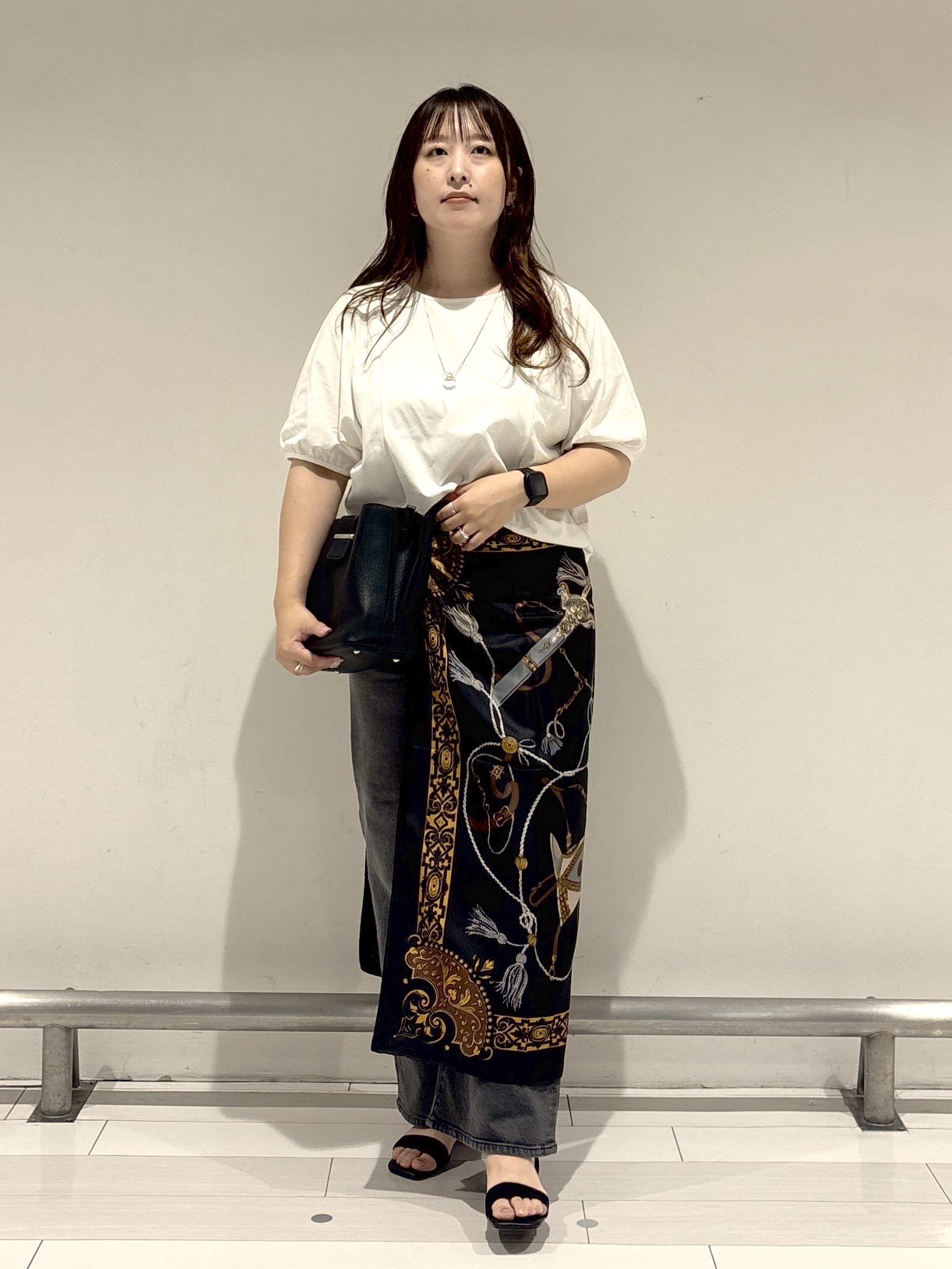 nakamuraさんの「Reflect｜【UVカット／接触冷感／吸水速乾】ギャザースリーブカットソー」を使ったコーディネート