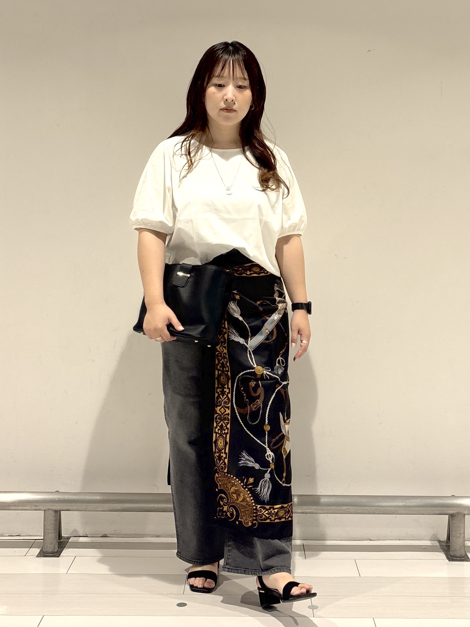nakamuraさんの「Reflect｜【UVカット／接触冷感／吸水速乾】ギャザースリーブカットソー」を使ったコーディネート