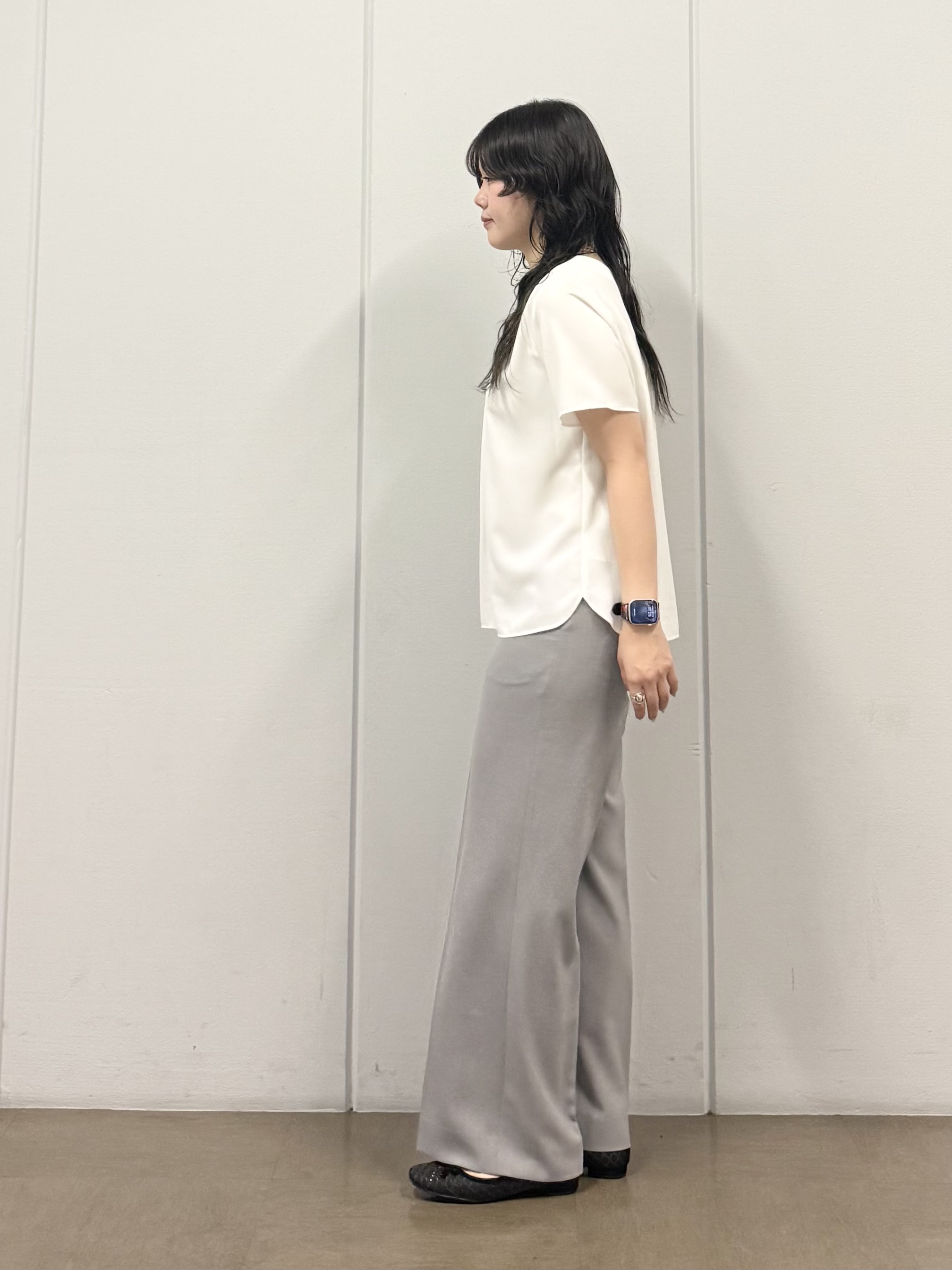mizukiさんの「INDIVI｜【接触冷感／透湿／着る日傘】ノーカラージャケット」を使ったコーディネート