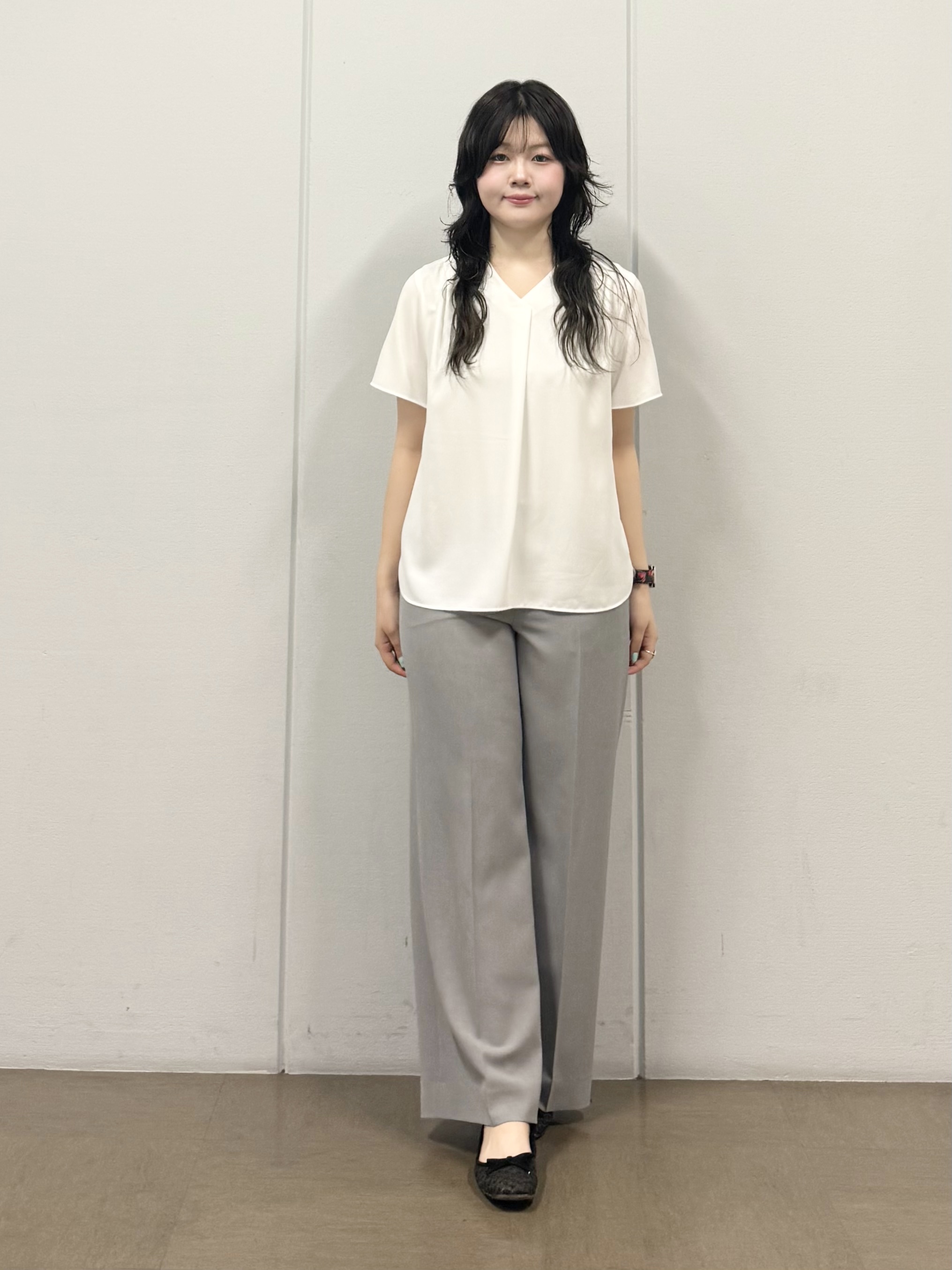 mizukiさんの「INDIVI｜【接触冷感／透湿／着る日傘】ノーカラージャケット」を使ったコーディネート