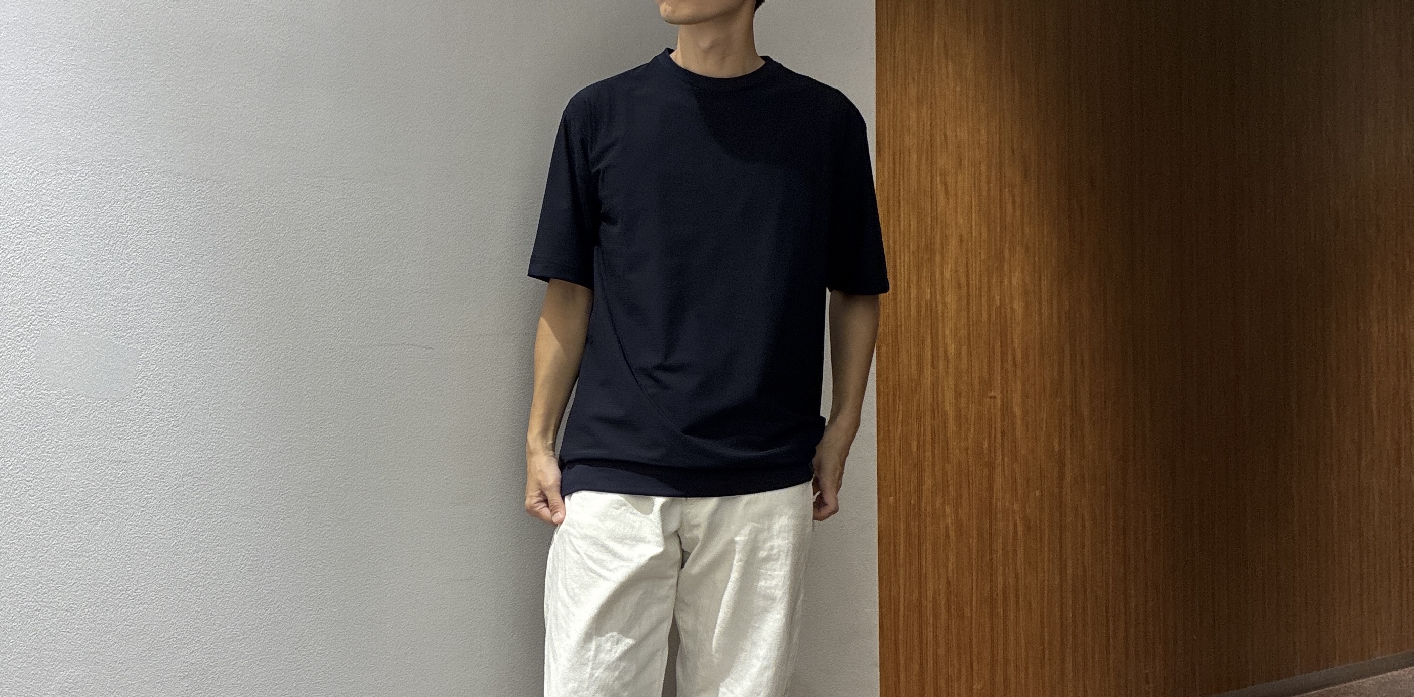 わいずみさんの「TAKEO KIKUCHI｜【抗菌防臭/シーズンレス】シアサッカーギンガムチェック ストレッチシャツ」を使ったコーディネート