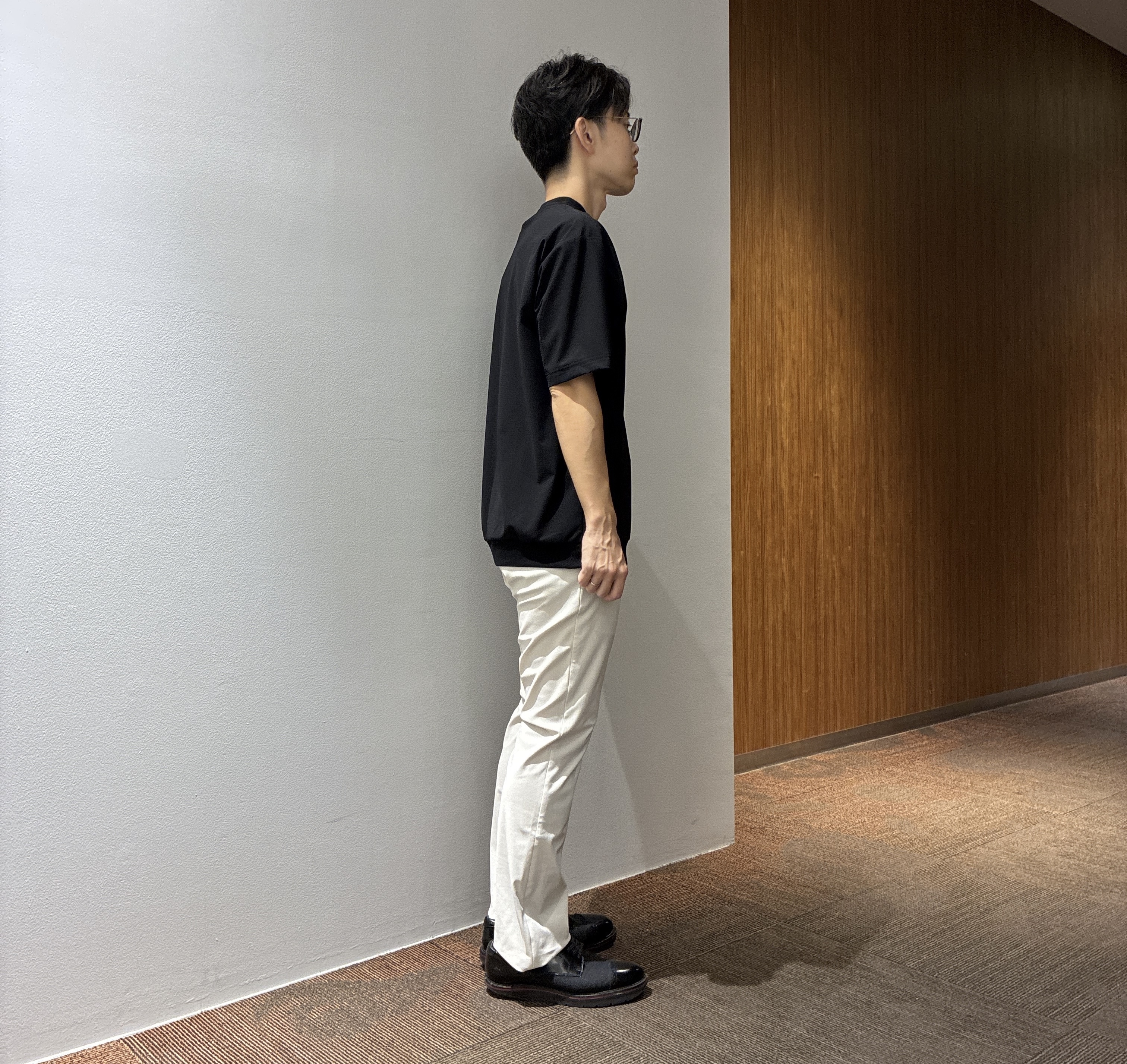 わいずみさんの「TAKEO KIKUCHI｜【日本製】DotAir（R）サッカー7分袖シャツ」を使ったコーディネート
