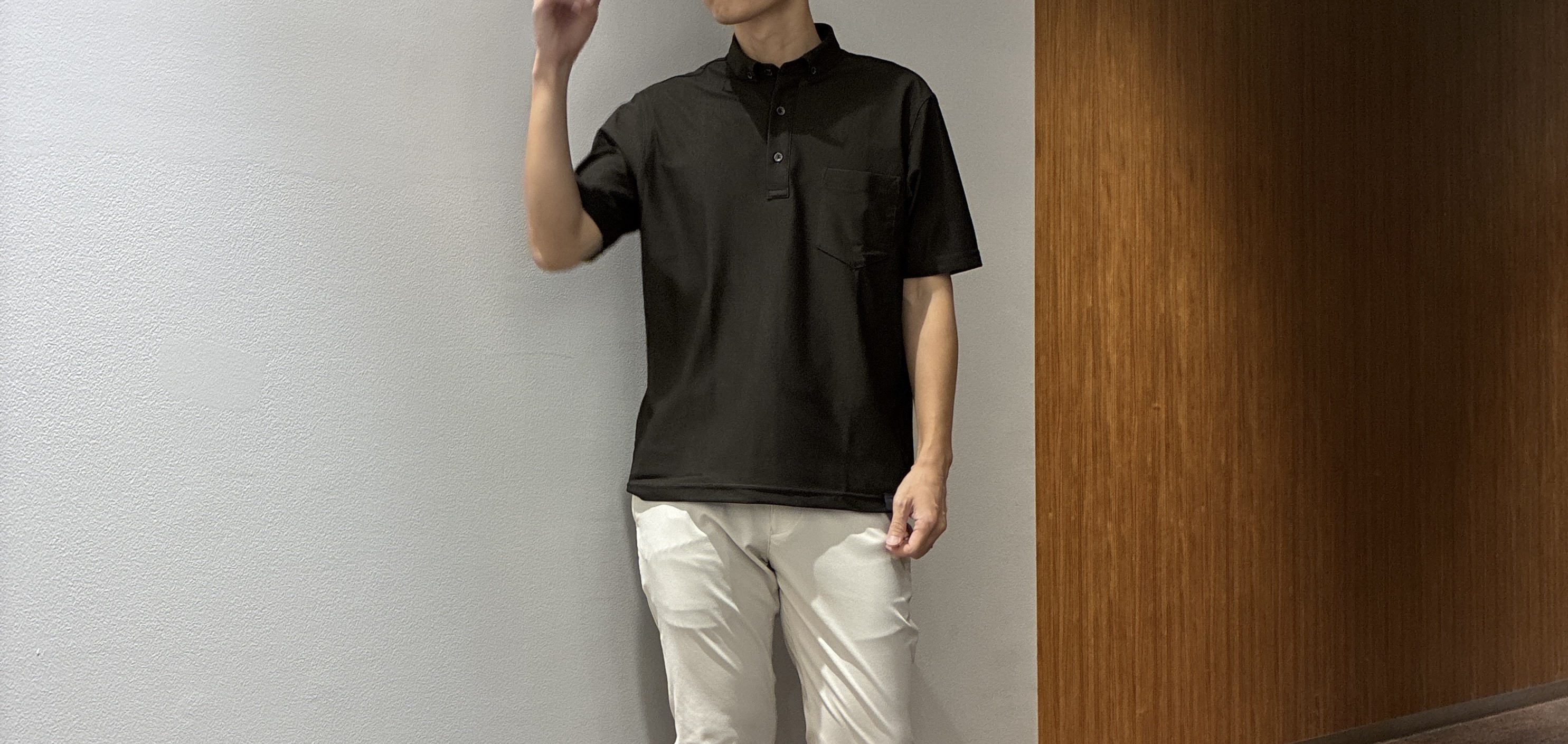わいずみさんの「TAKEO KIKUCHI｜【抗菌防臭】COOL DOTS（R）ドビープリント ジャケット」を使ったコーディネート