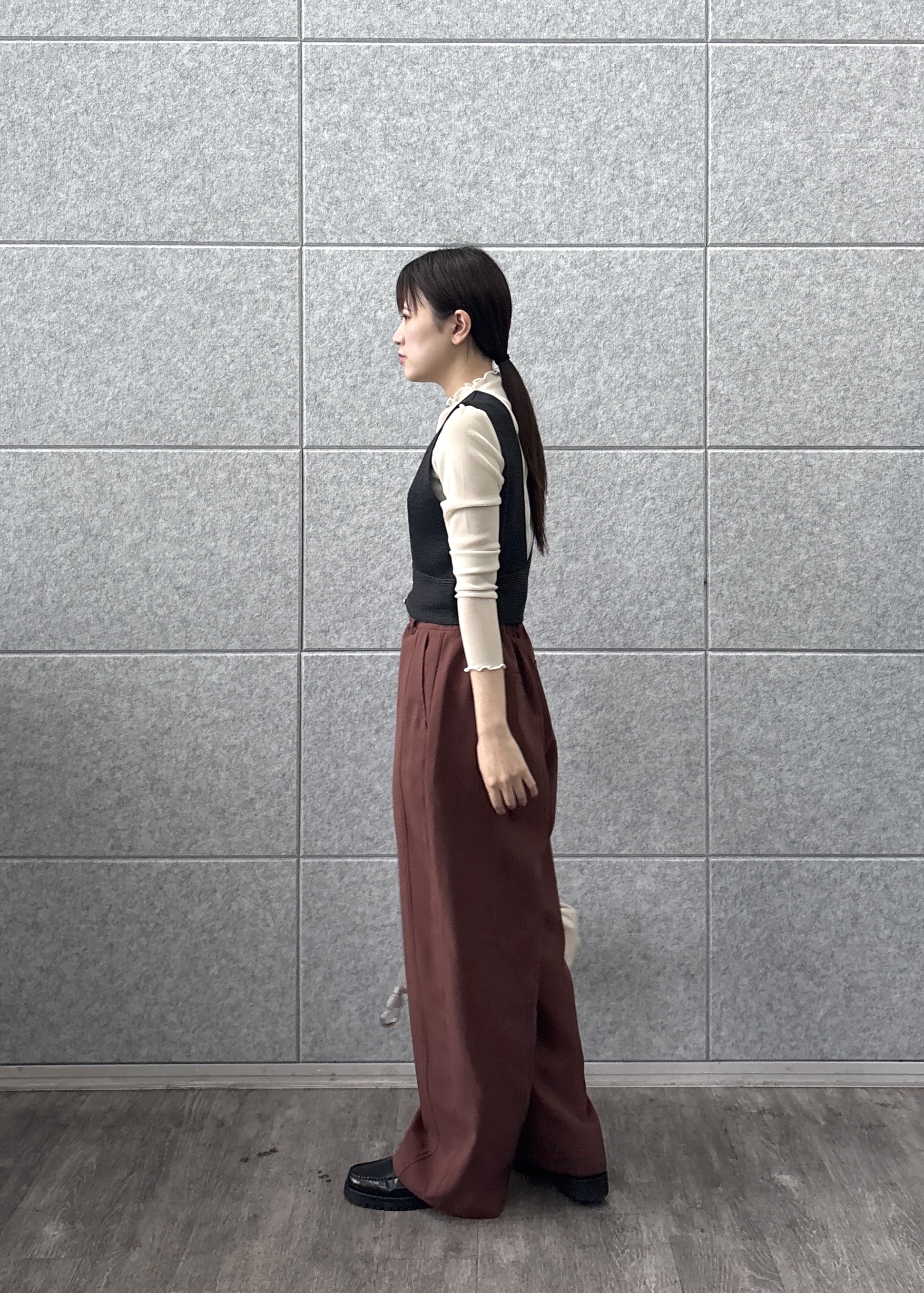 Renoさんの「INDIVI｜シアーラメハイネックカットソー」を使ったコーディネート