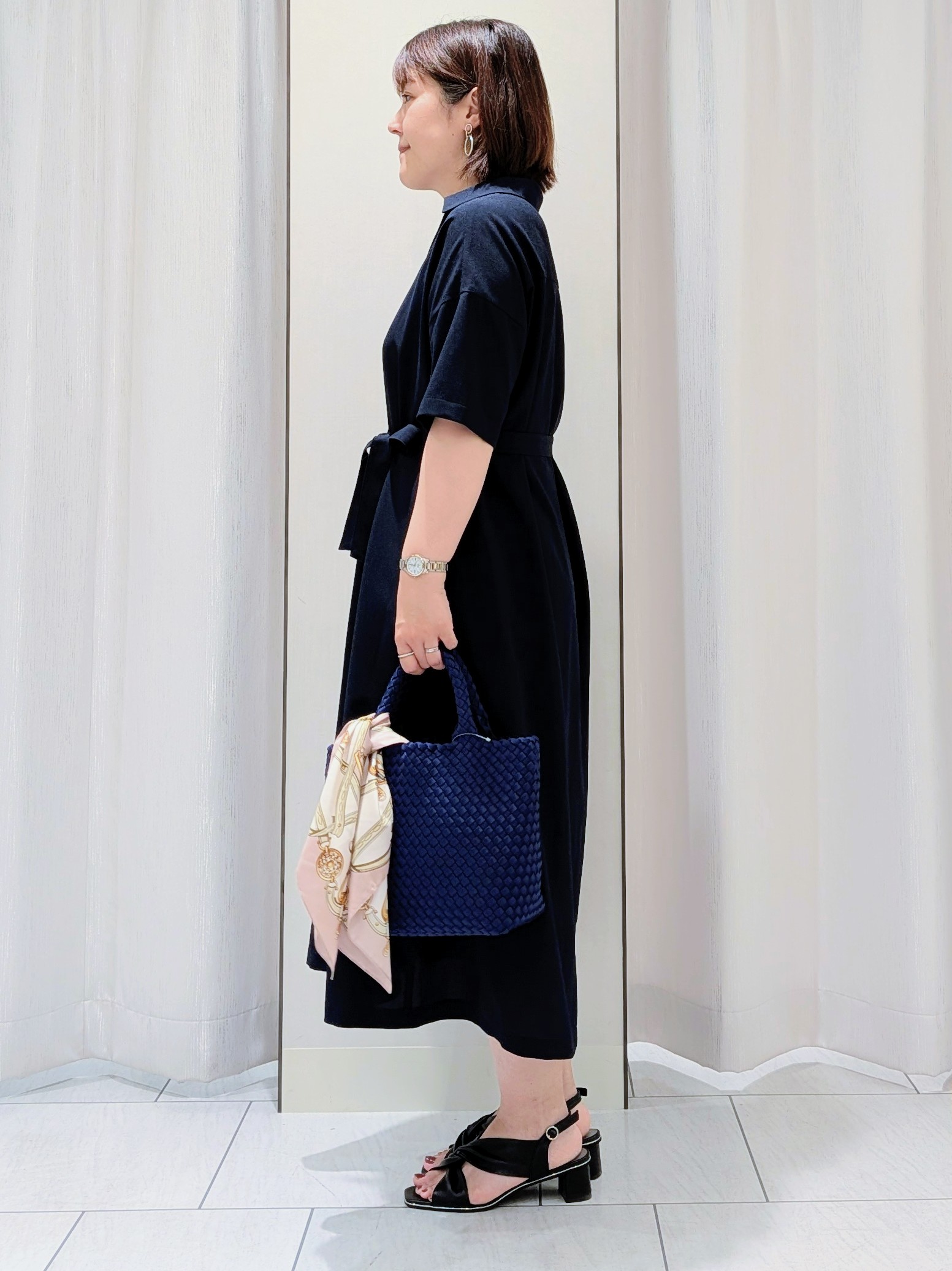 Onumaさんの「UNTITLED｜【初秋も活躍/UVカット/接触冷感】エアリークールワンピース」を使ったコーディネート
