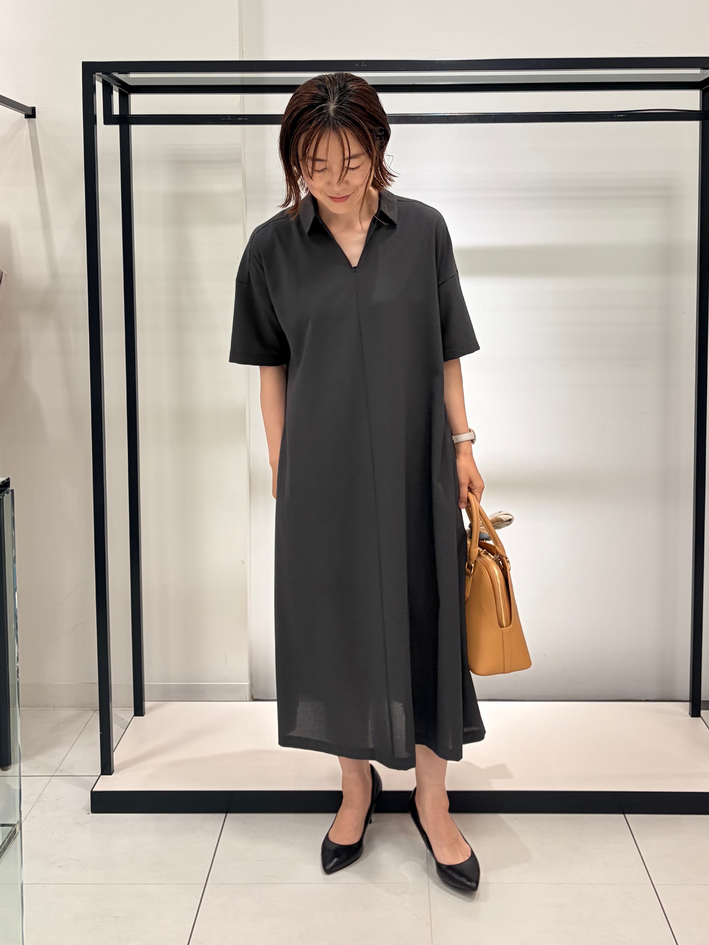 Mikiさんの「UNTITLED｜【初秋も活躍/UVカット/接触冷感】エアリークールワンピース」を使ったコーディネート
