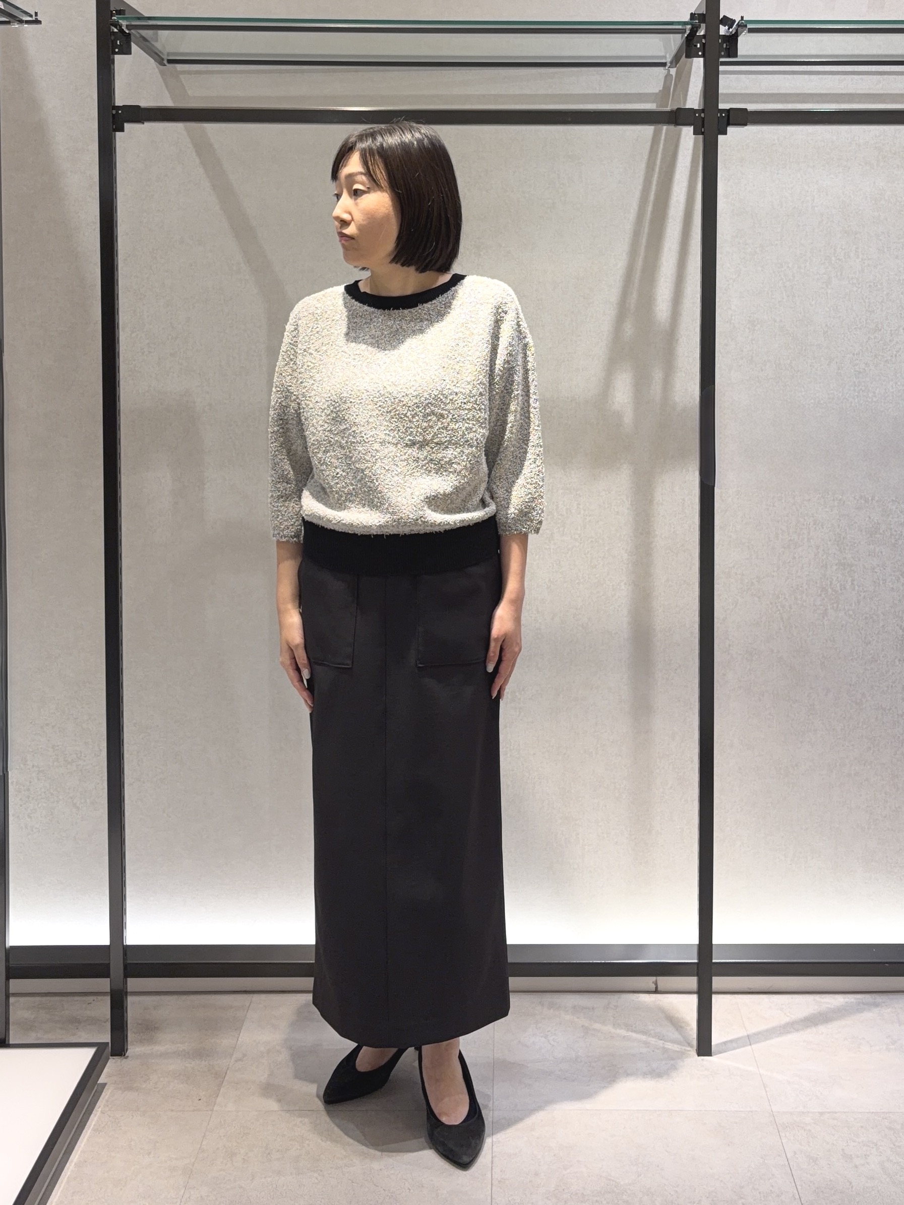 わたなべさんの「UNTITLED｜【ジャケットライク/前後2WAY】コットン混カールプルオーバー」を使ったコーディネート