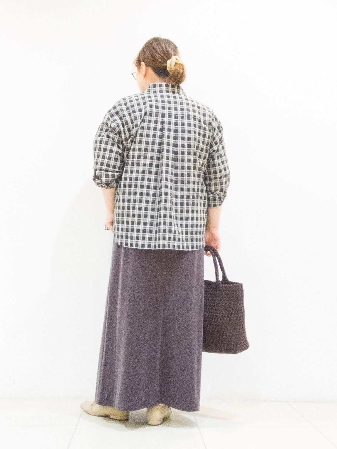 takedaさんの「UNTITLED｜シアーチェックシャツブラウス」を使ったコーディネート