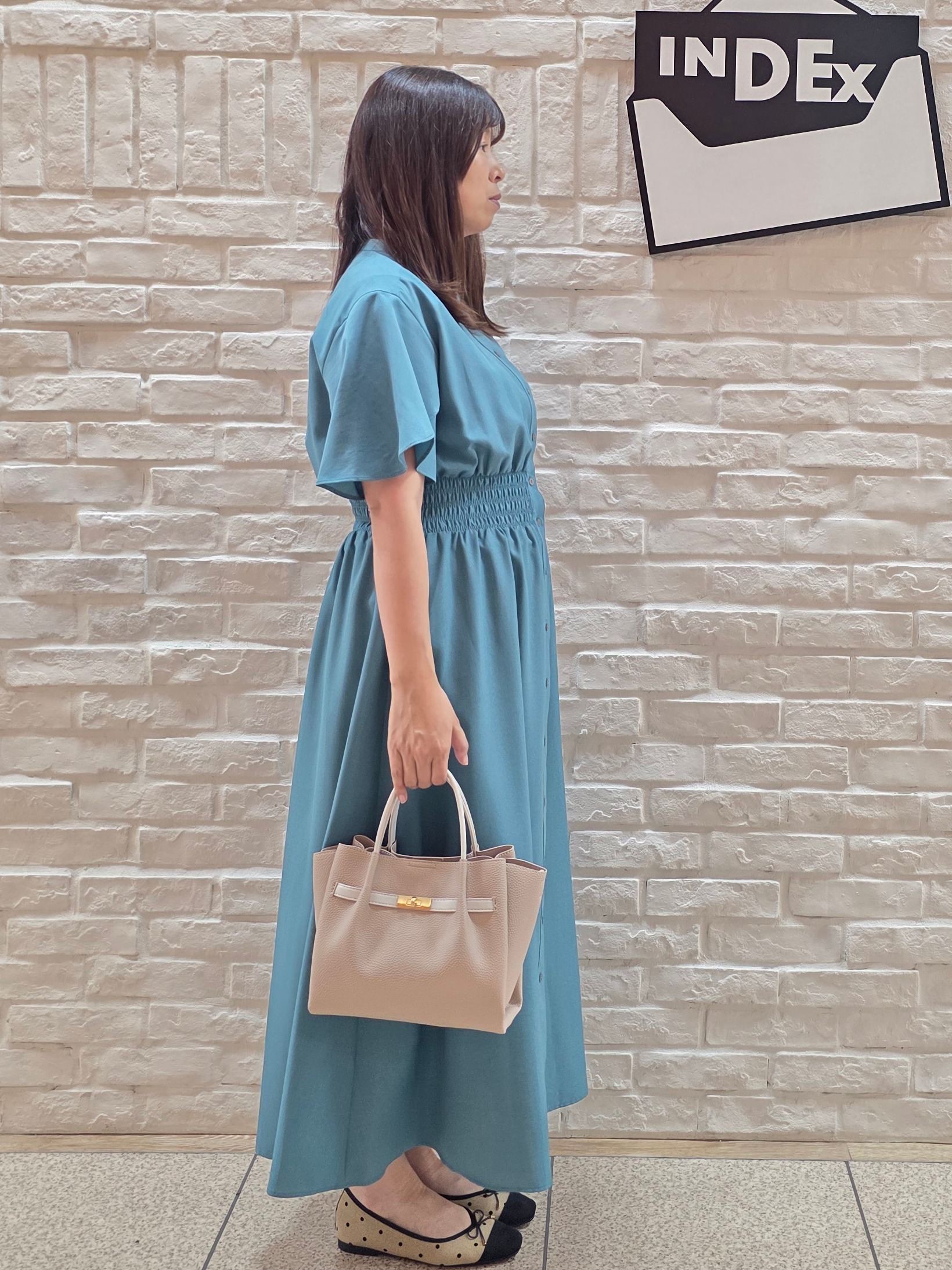 mamiさんの「index｜スキッパーシャツワンピース【洗濯機OK／イージーアイロン】」を使ったコーディネート