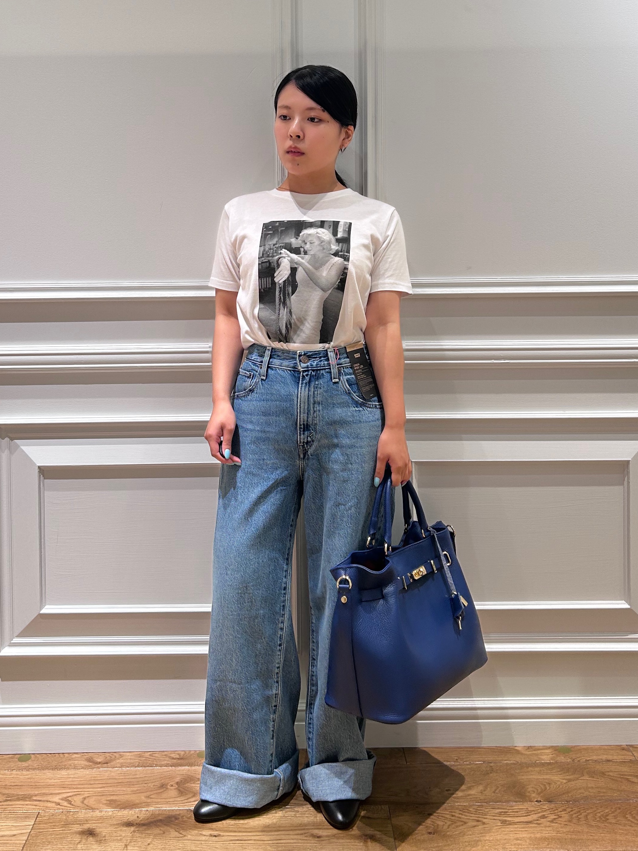 とりみさんの「DRESSTERIOR｜◆【セットアップ可】ピークドダブルライトストレッチジャケット」を使ったコーディネート