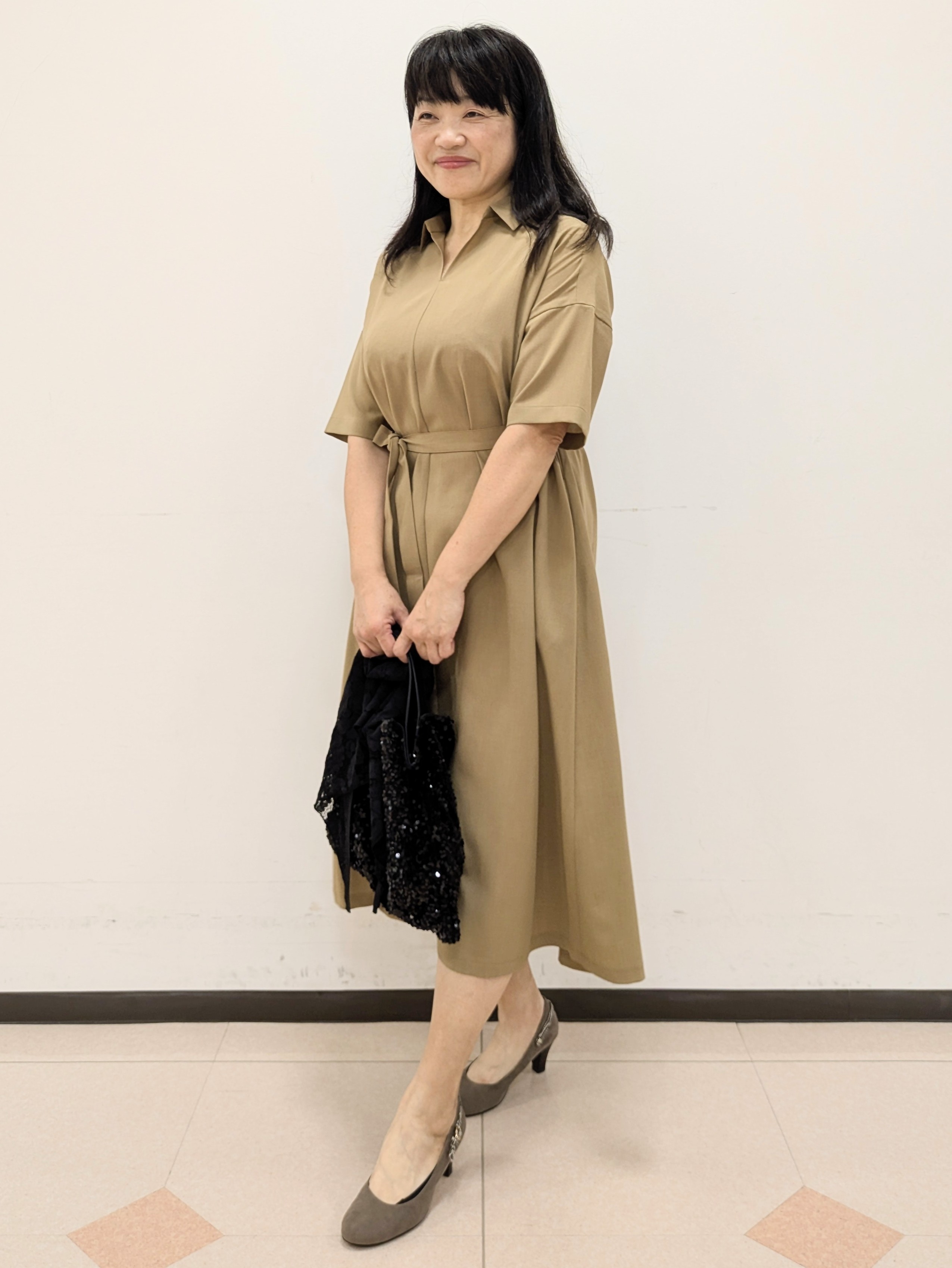 ともさんの「UNTITLED｜【初秋も活躍/UVカット/接触冷感】エアリークールワンピース」を使ったコーディネート