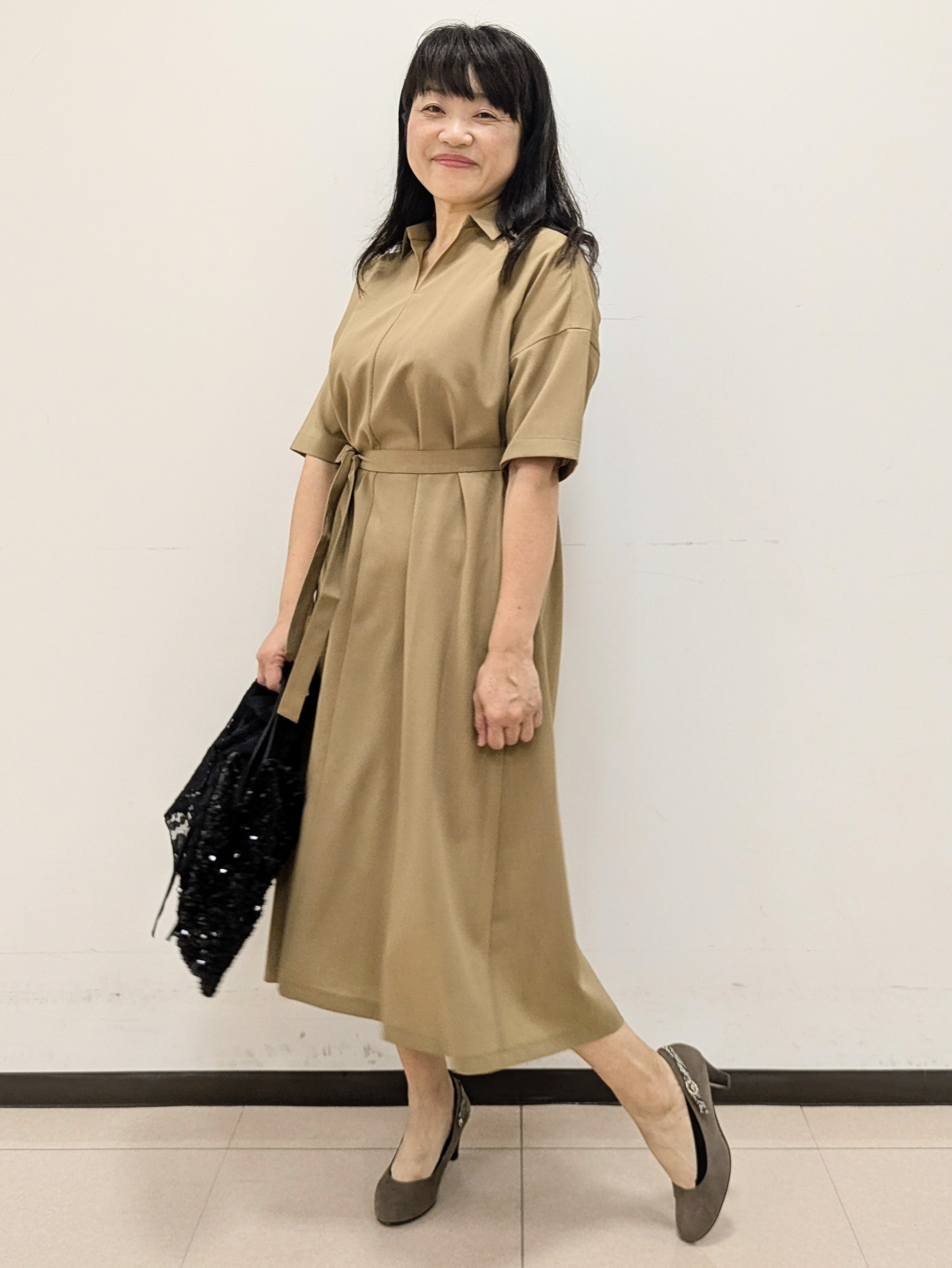 ともさんの「UNTITLED｜【初秋も活躍/UVカット/接触冷感】エアリークールワンピース」を使ったコーディネート