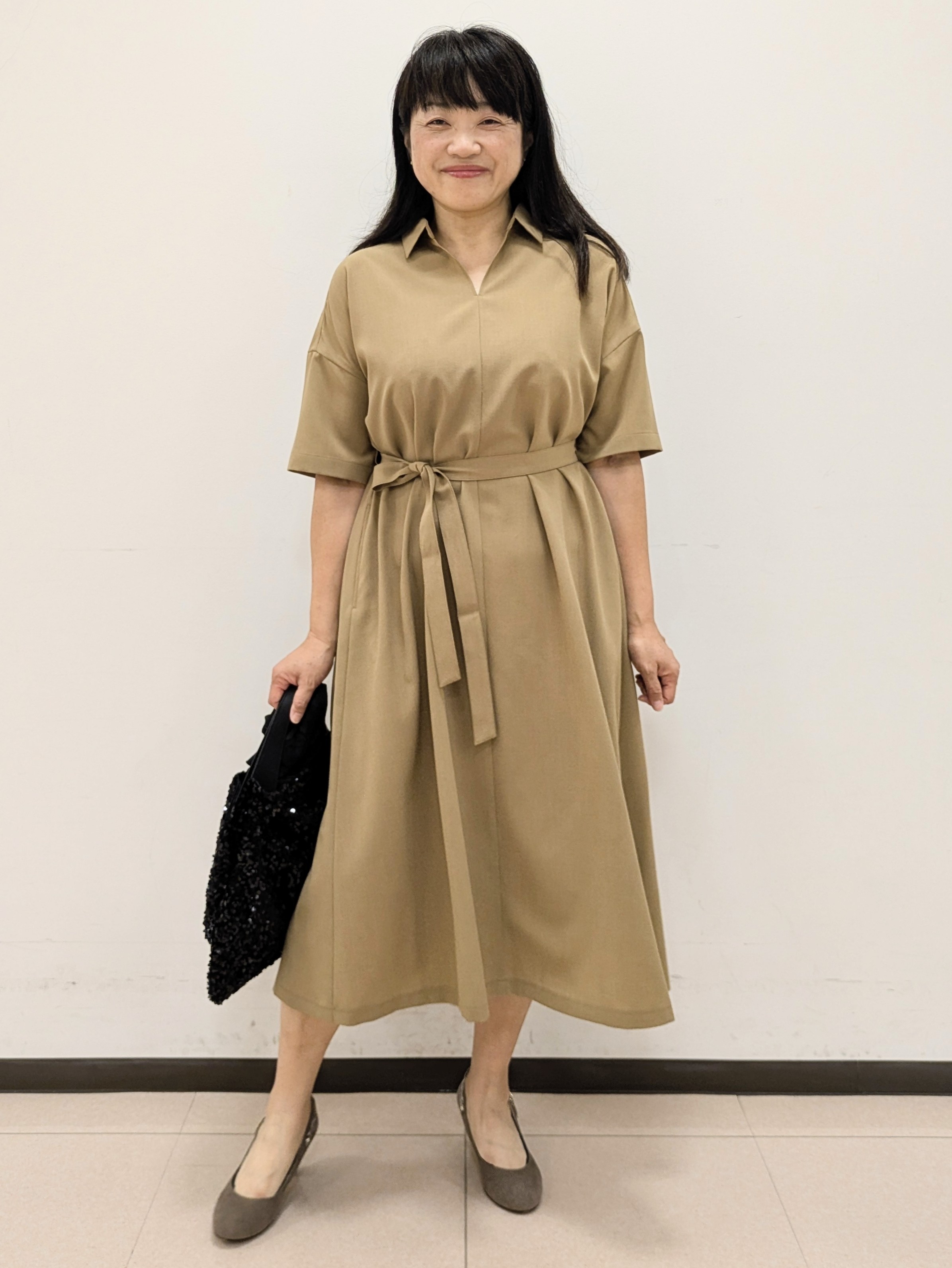 ともさんの「UNTITLED｜【初秋も活躍/UVカット/接触冷感】エアリークールワンピース」を使ったコーディネート