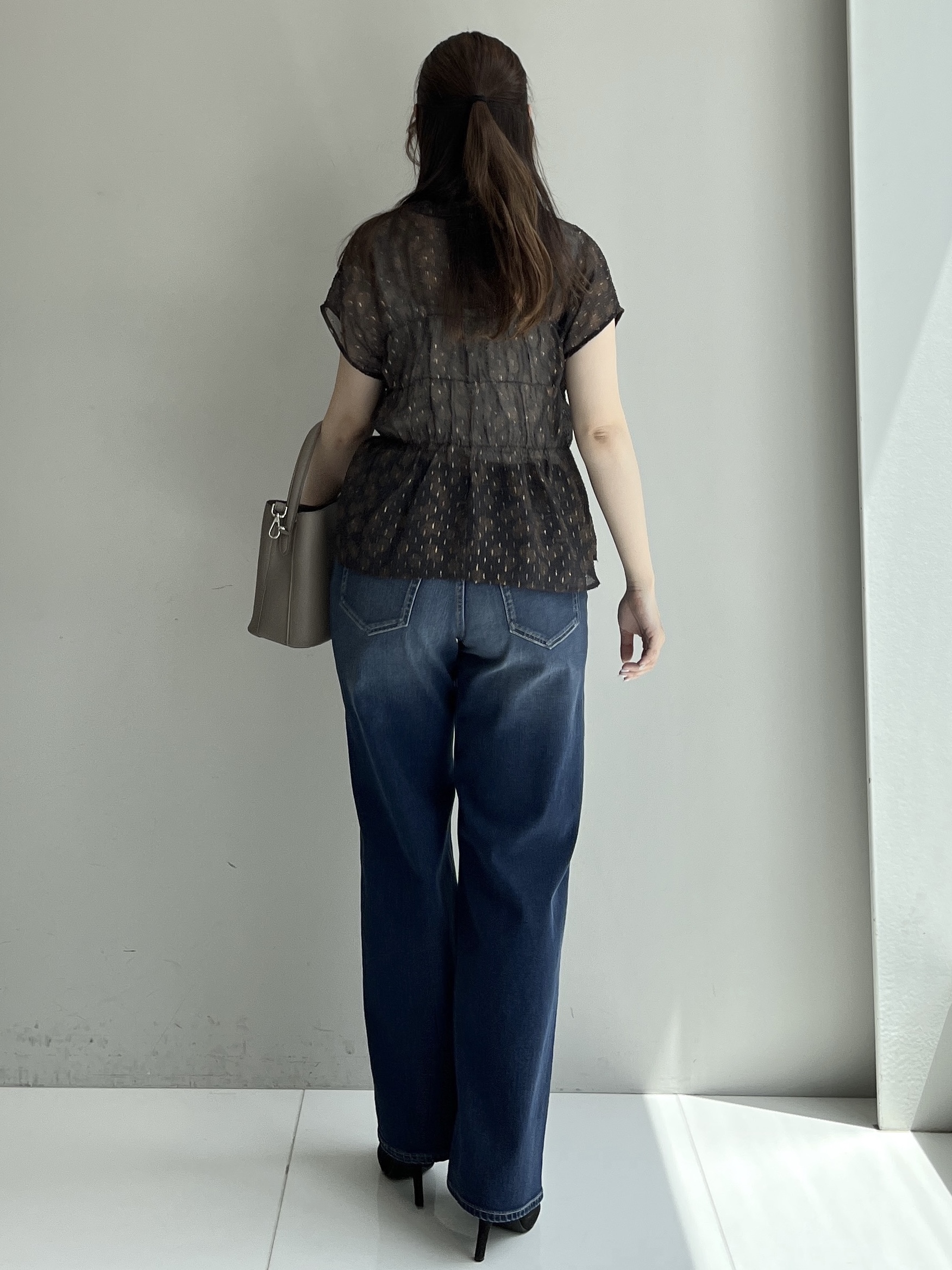 Saekoさんの「UNTITLED｜【秋映え/シアー】ヴィンテージドットブラウス」を使ったコーディネート