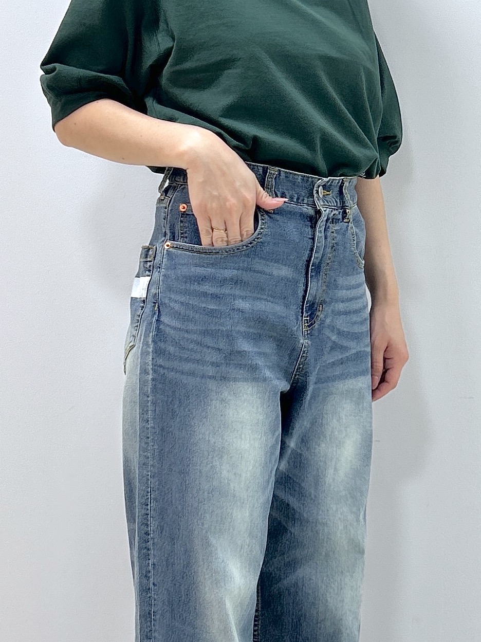 Kaiさんの「Dessin｜【高レビュー/洗える/XS-L】バックヘンリーミニ裏毛 5分袖」を使ったコーディネート