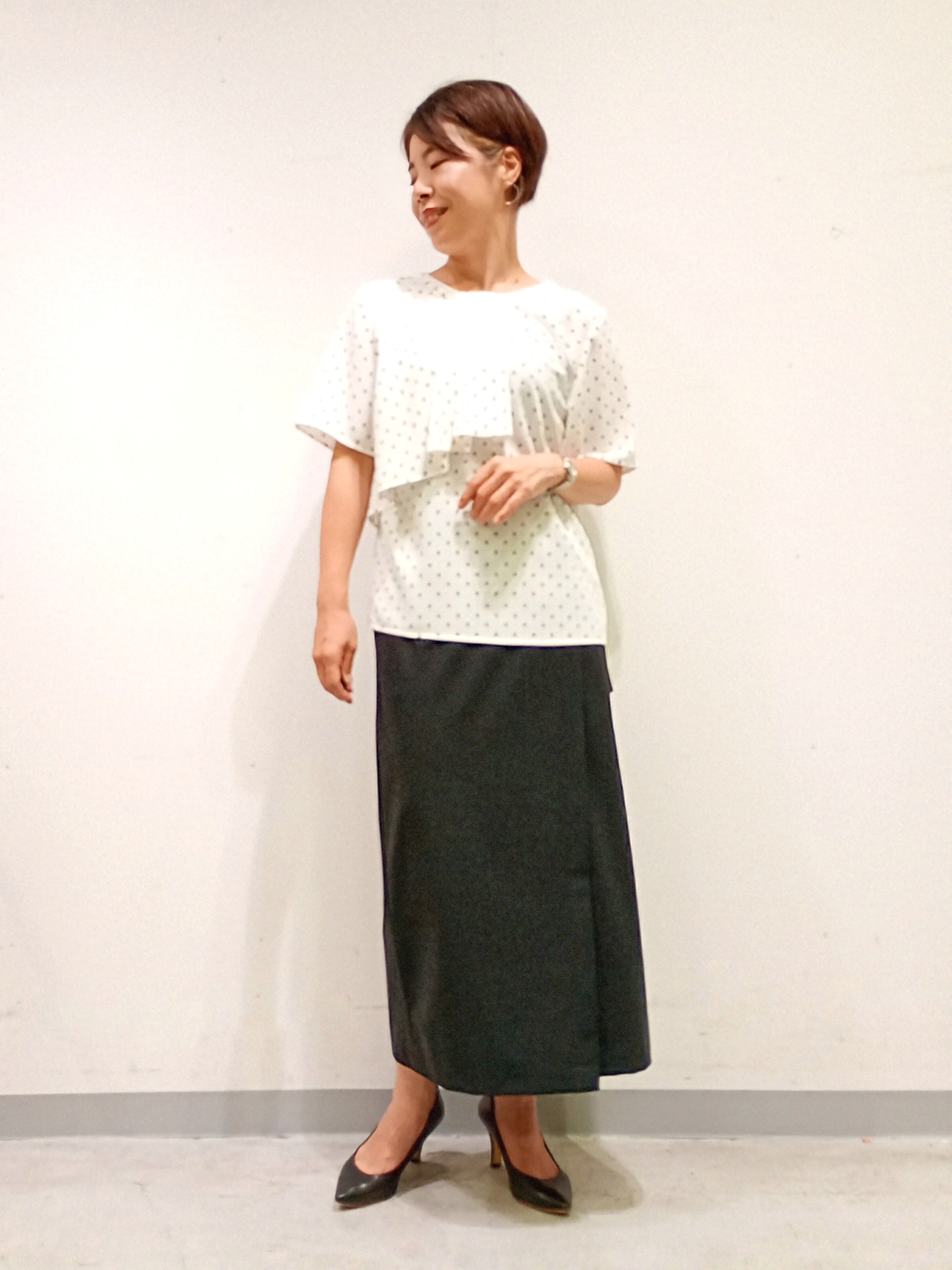 Kさんの「INDIVI｜【初秋/UVケア/着る日傘】カラーレスジャケット」を使ったコーディネート