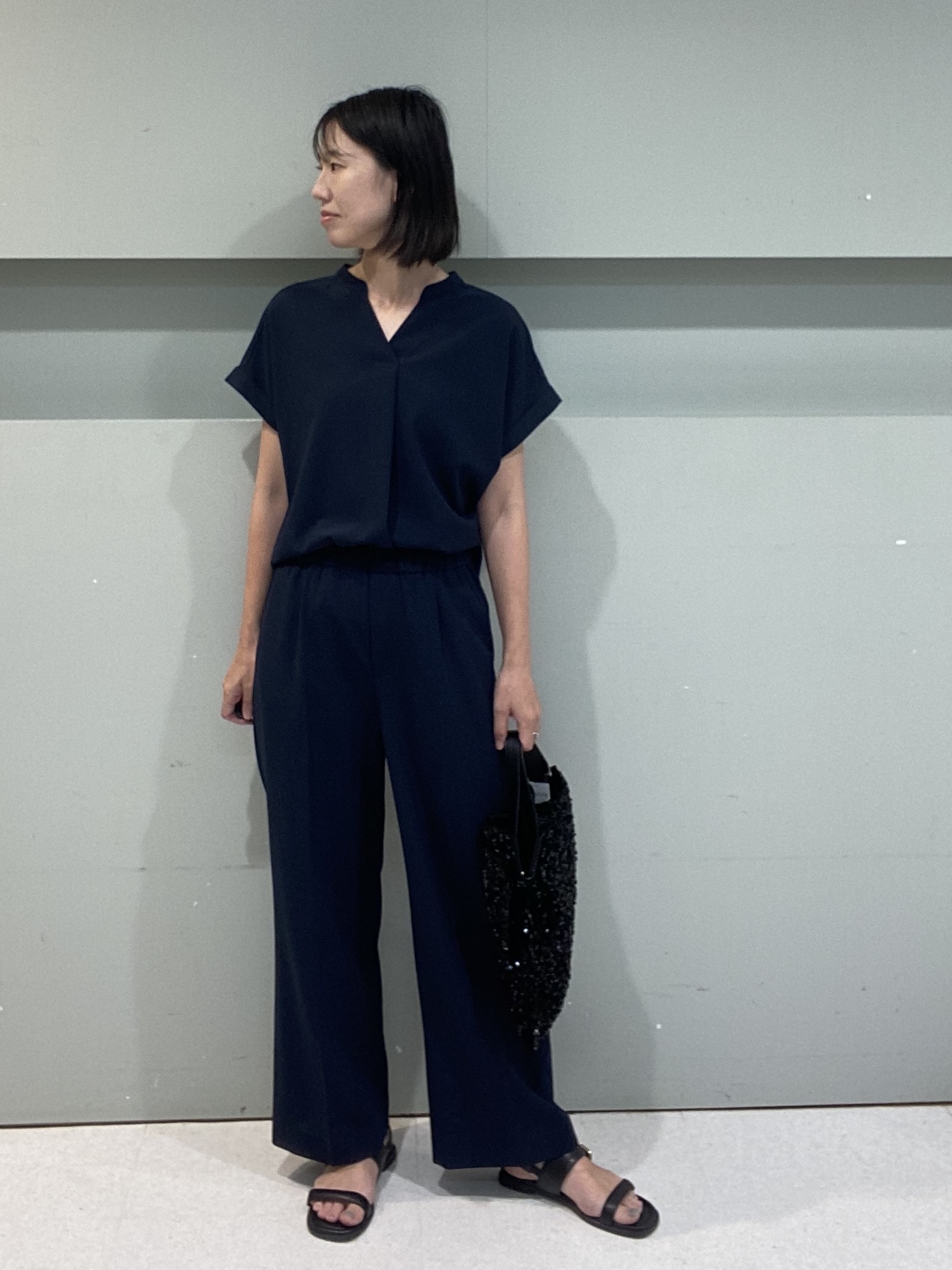 hitomiさんの「UNTITLED｜【セットアップ可/UVカット】エアリークールブラウス」を使ったコーディネート