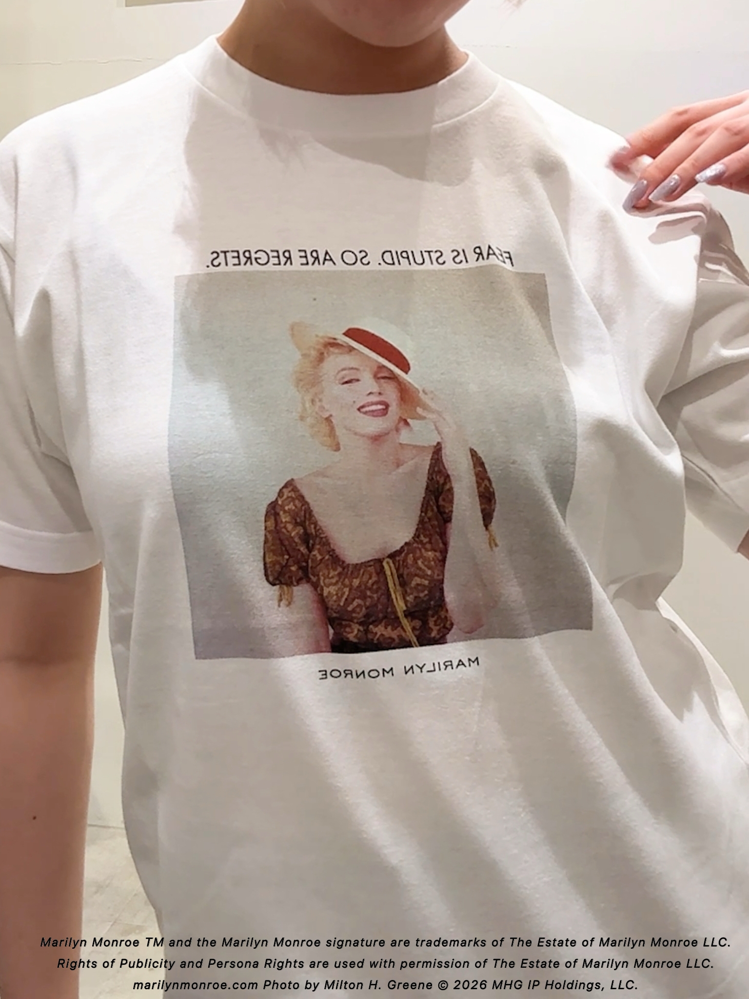 ユウナさんの「TAKEO KIKUCHI｜【別注】マリリン・モンロー/フォトTシャツ」を使ったコーディネート