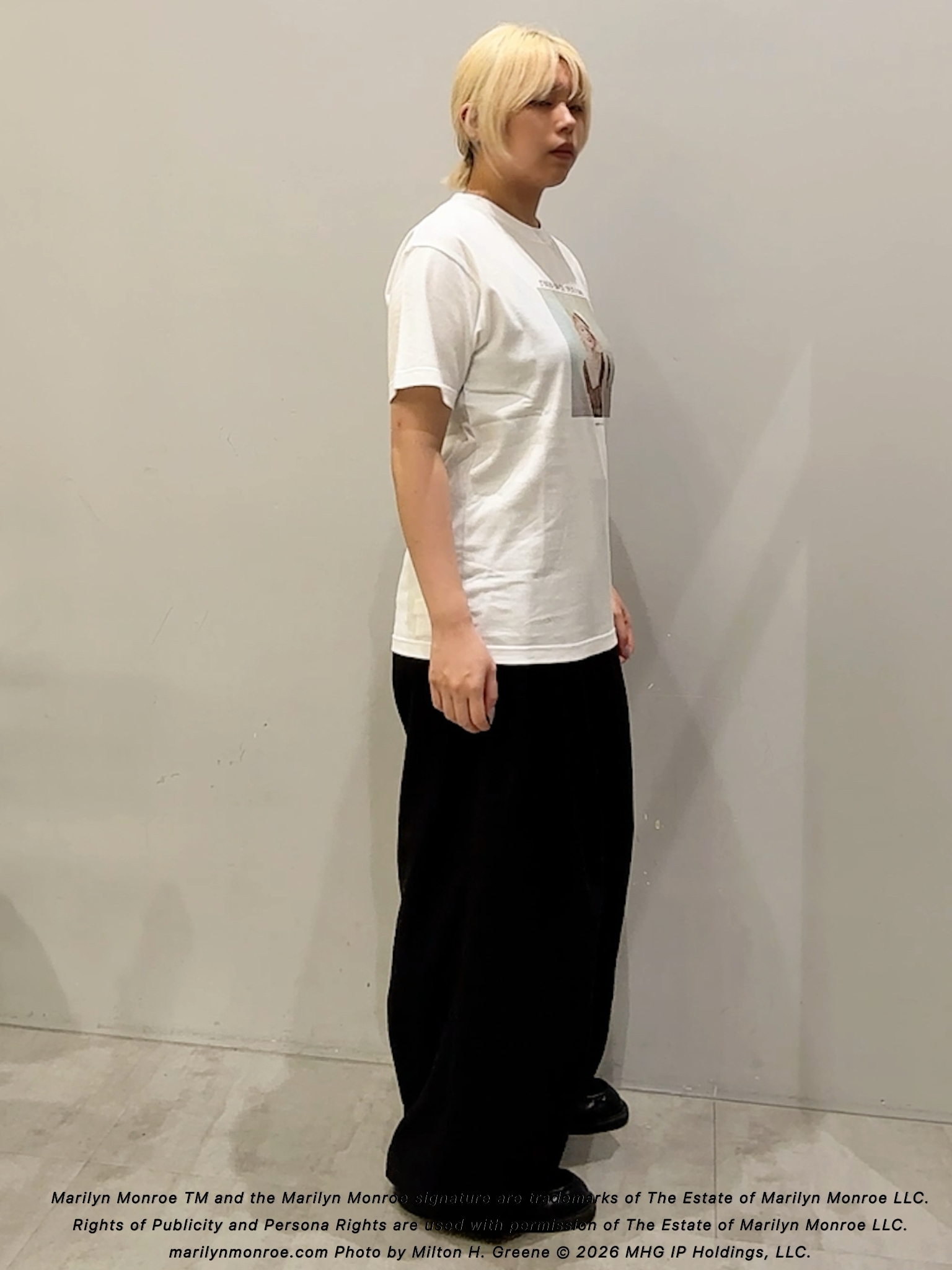 ユウナさんの「TAKEO KIKUCHI｜【別注】マリリン・モンロー/フォトTシャツ」を使ったコーディネート