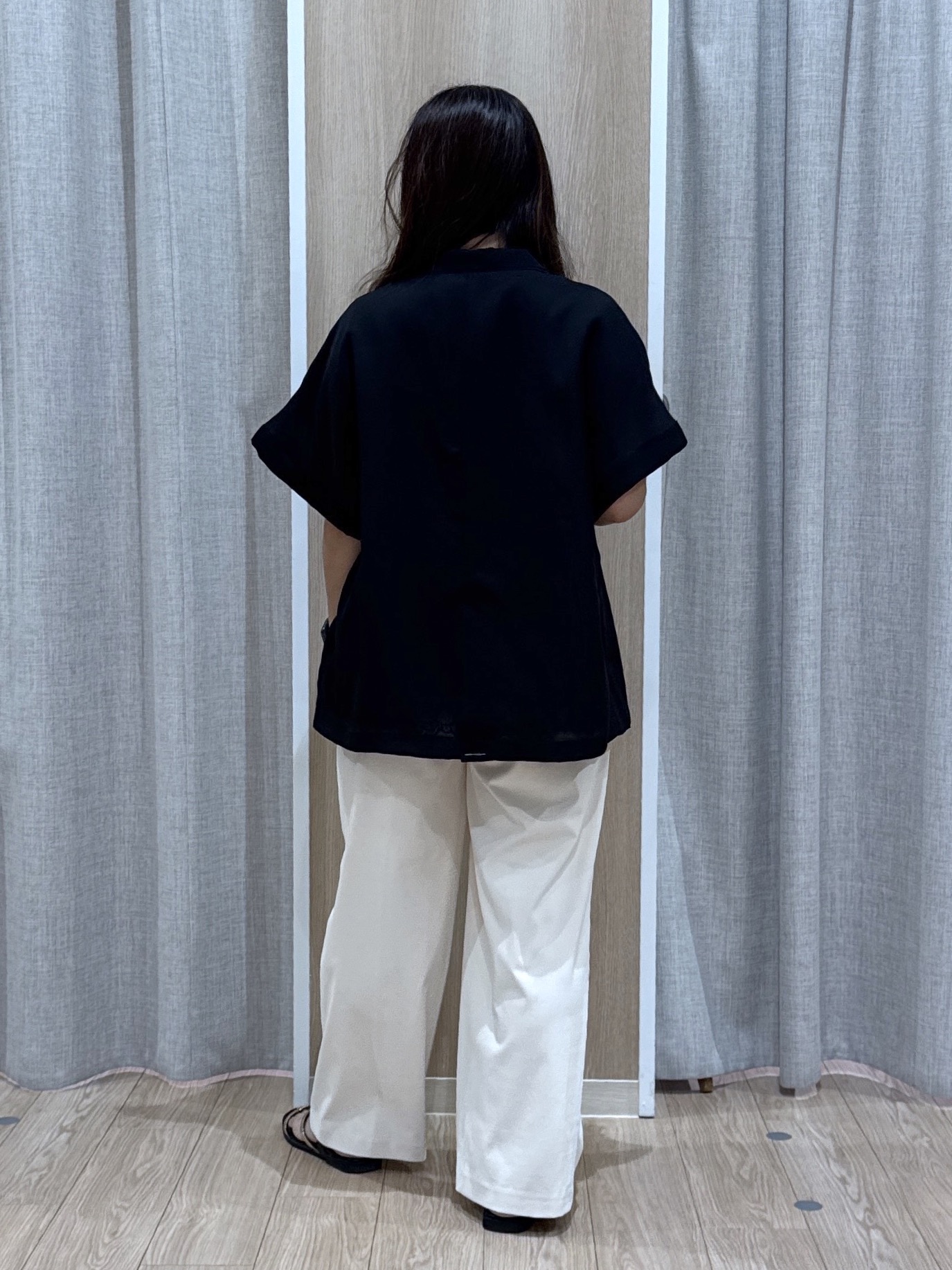 sachiさんの「grove｜【洗濯機OK/SETUP可】シワになりにくいハーフスリーブジャケット」を使ったコーディネート