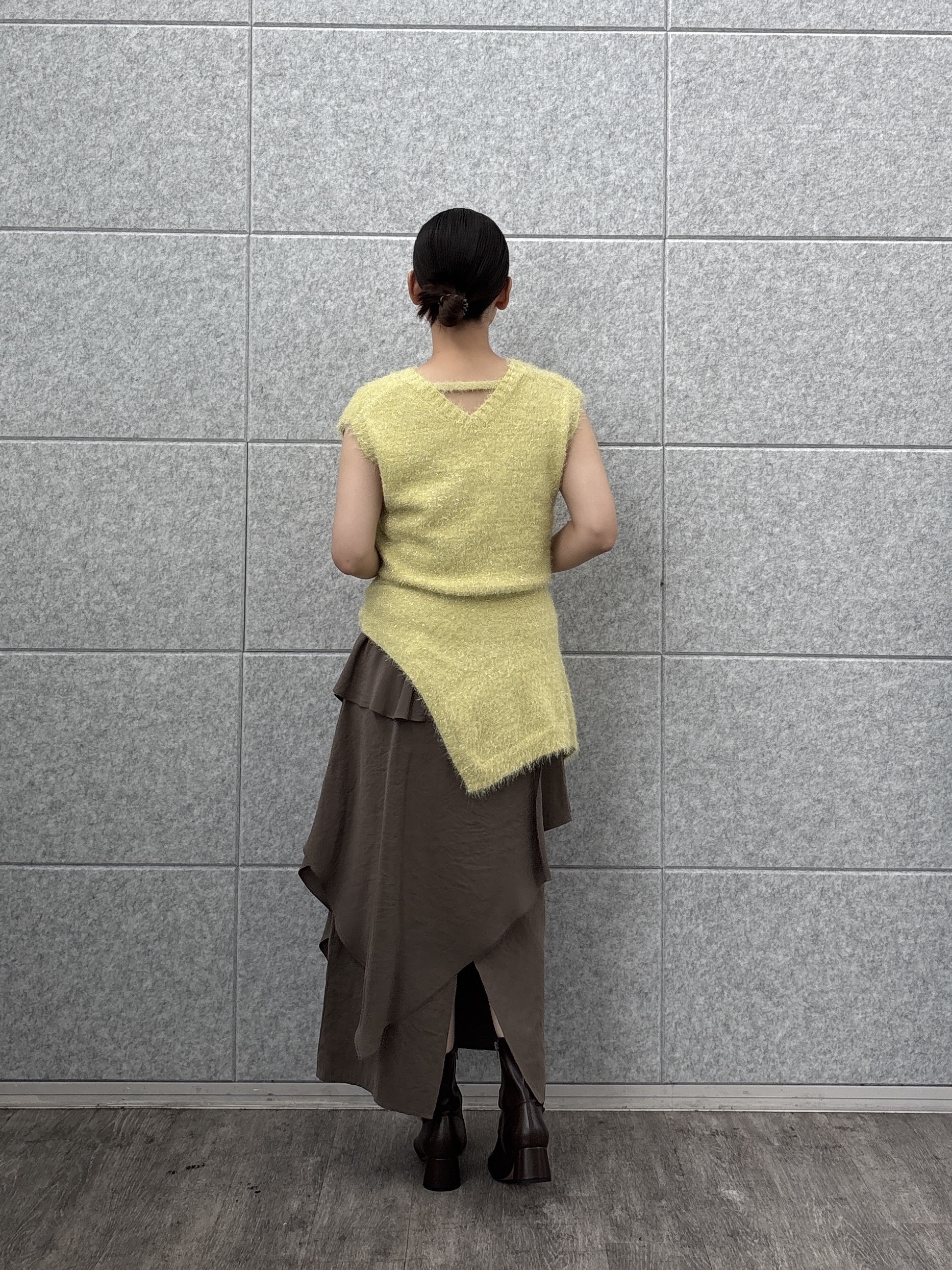 ayanoさんの「INDIVI｜シャギーニット ストール付きトップス」を使ったコーディネート