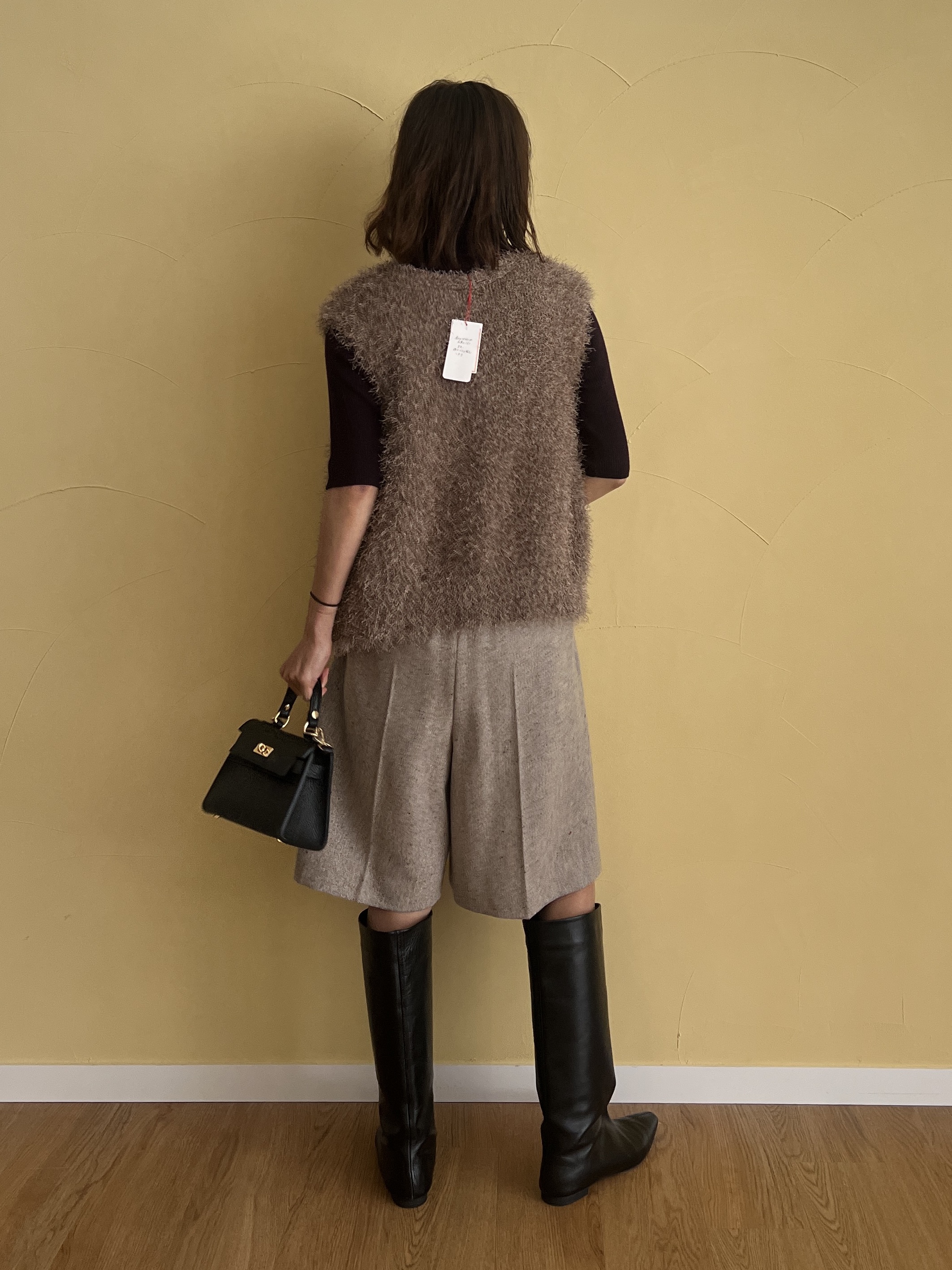 misaさんの「DRESSTERIOR｜【セットアップ可】ネップツイードバミューダパンツ」を使ったコーディネート