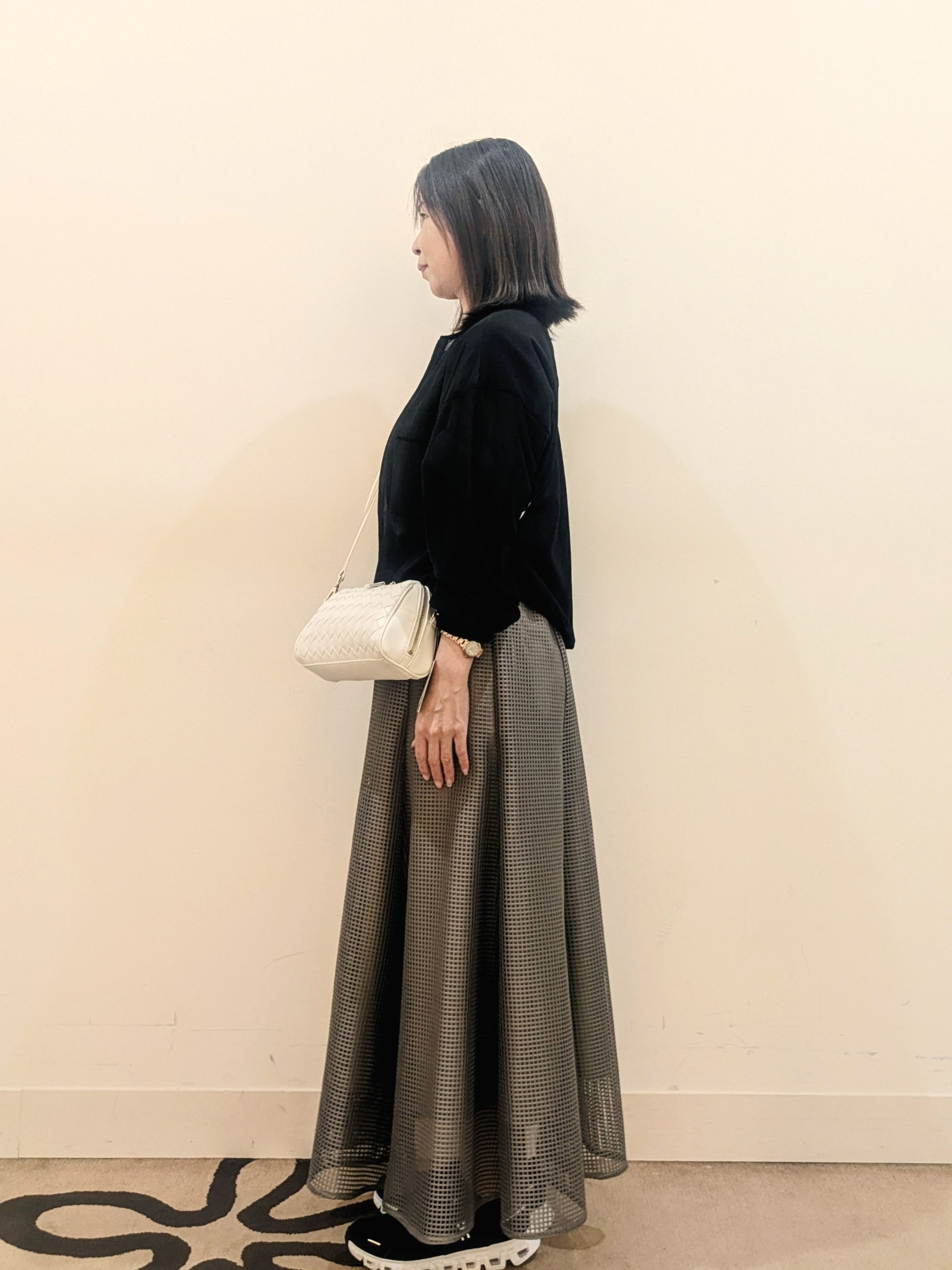 laverさんの「UNTITLED｜◆【古畑星夏さん着用/洗える】シアーブルゾン」を使ったコーディネート