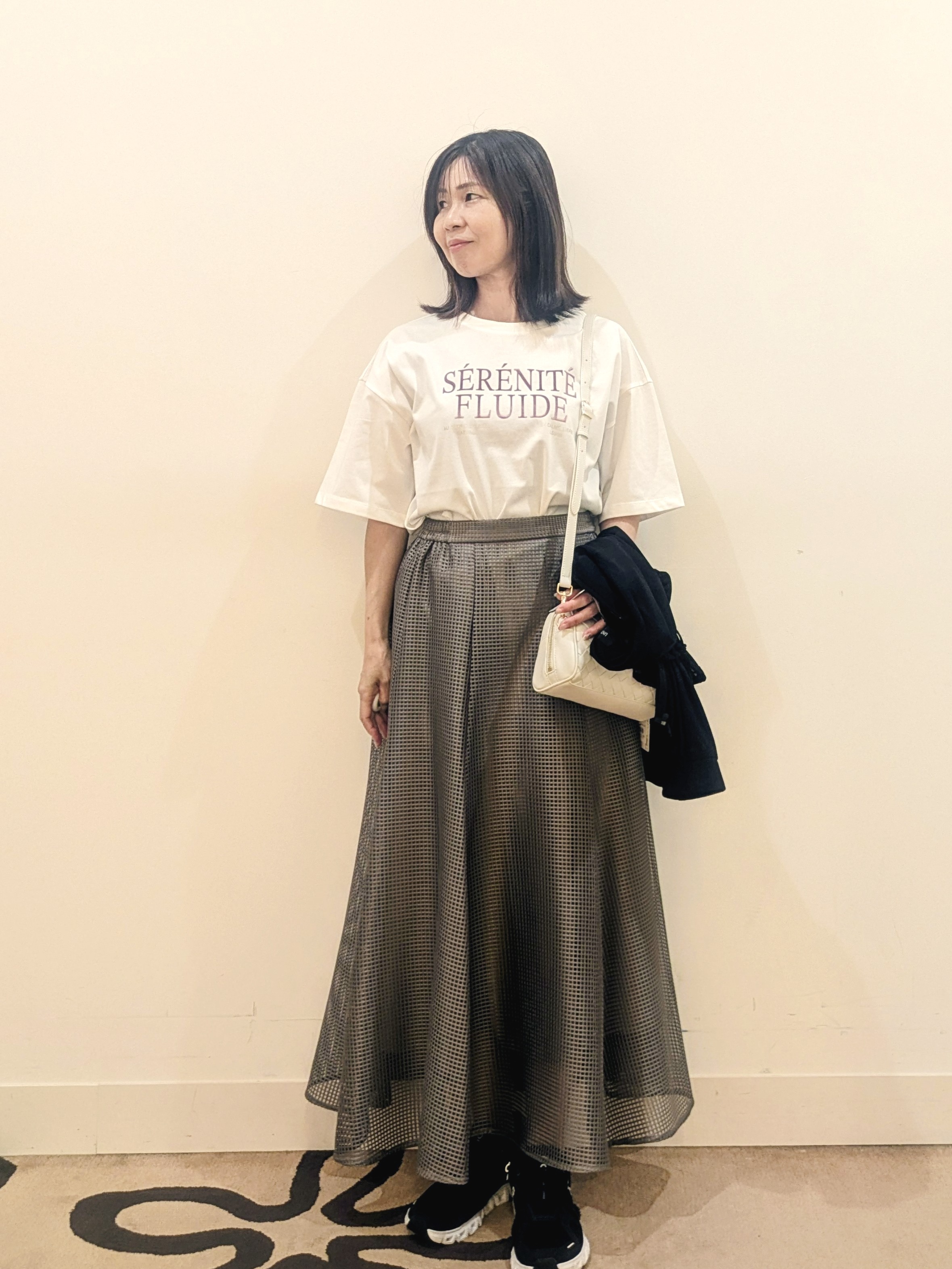 laverさんの「UNTITLED｜◆【古畑星夏さん着用/洗える】シアーブルゾン」を使ったコーディネート