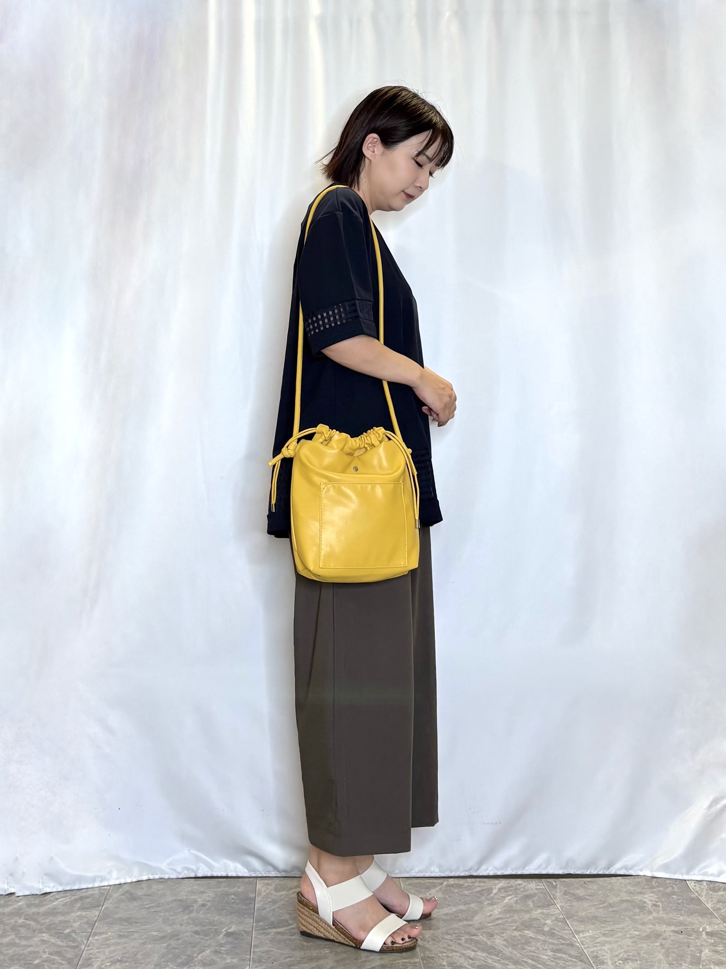 ネリさんの「SHOO･LA･RUE｜【S-LL/洗濯機可】上品に体型カバー 大人のチェックチュニック」を使ったコーディネート