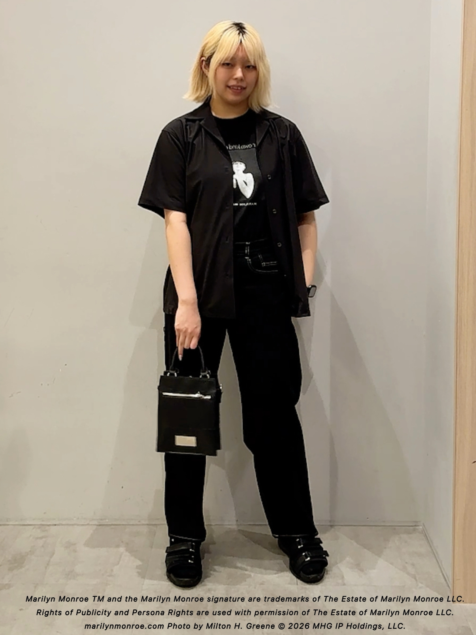 ユウナさんの「TAKEO KIKUCHI｜【別注】マリリン・モンロー/フォトTシャツ」を使ったコーディネート