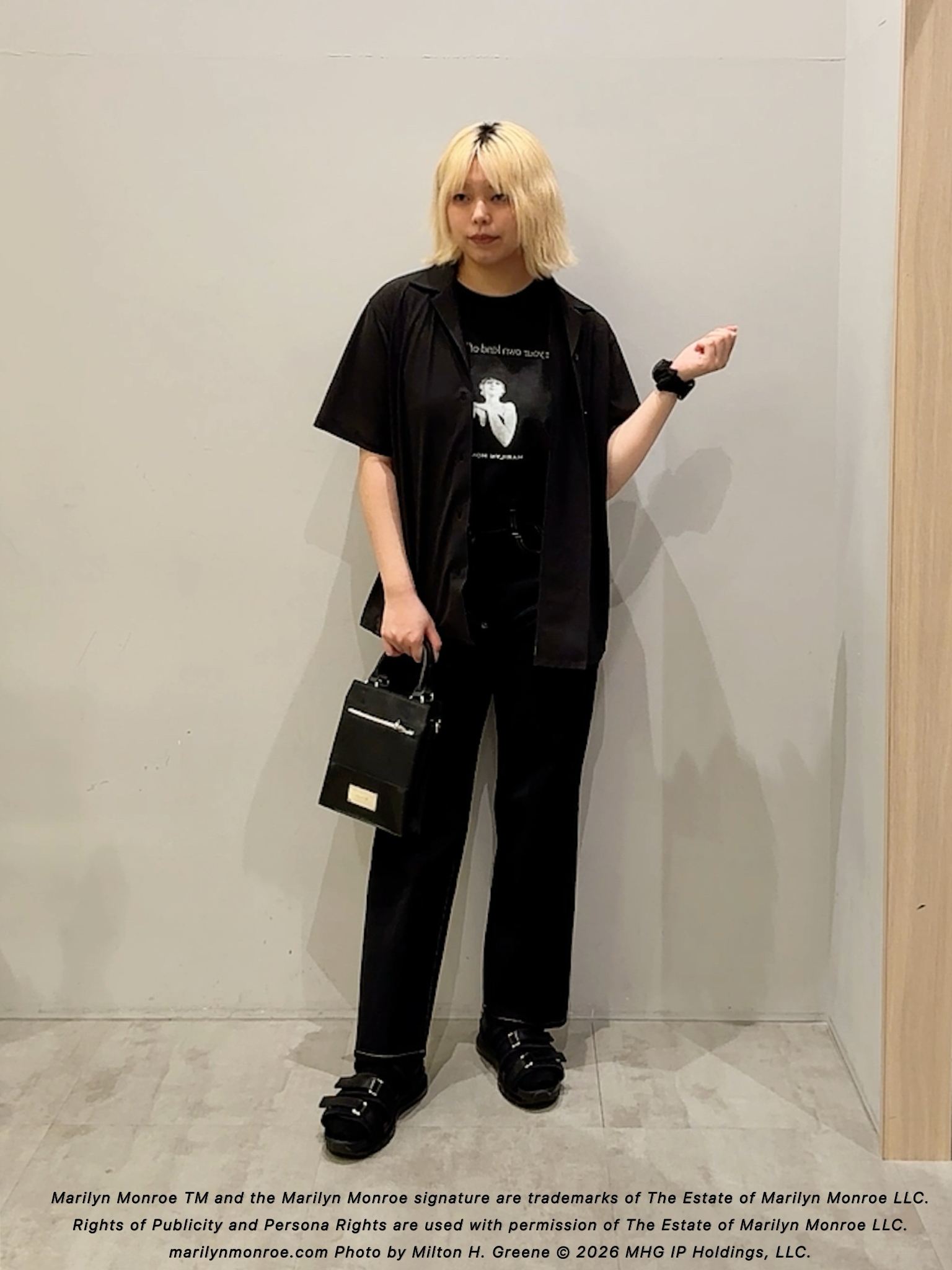 ユウナさんの「TAKEO KIKUCHI｜【別注】マリリン・モンロー/フォトTシャツ」を使ったコーディネート