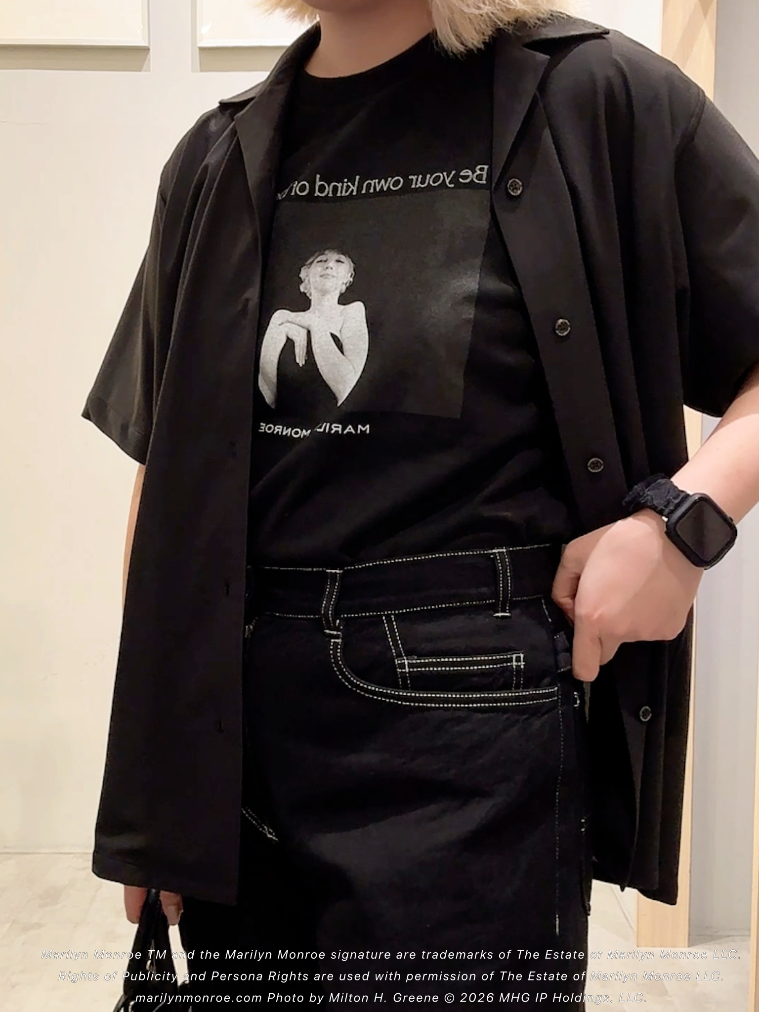 ユウナさんの「TAKEO KIKUCHI｜【別注】マリリン・モンロー/フォトTシャツ」を使ったコーディネート